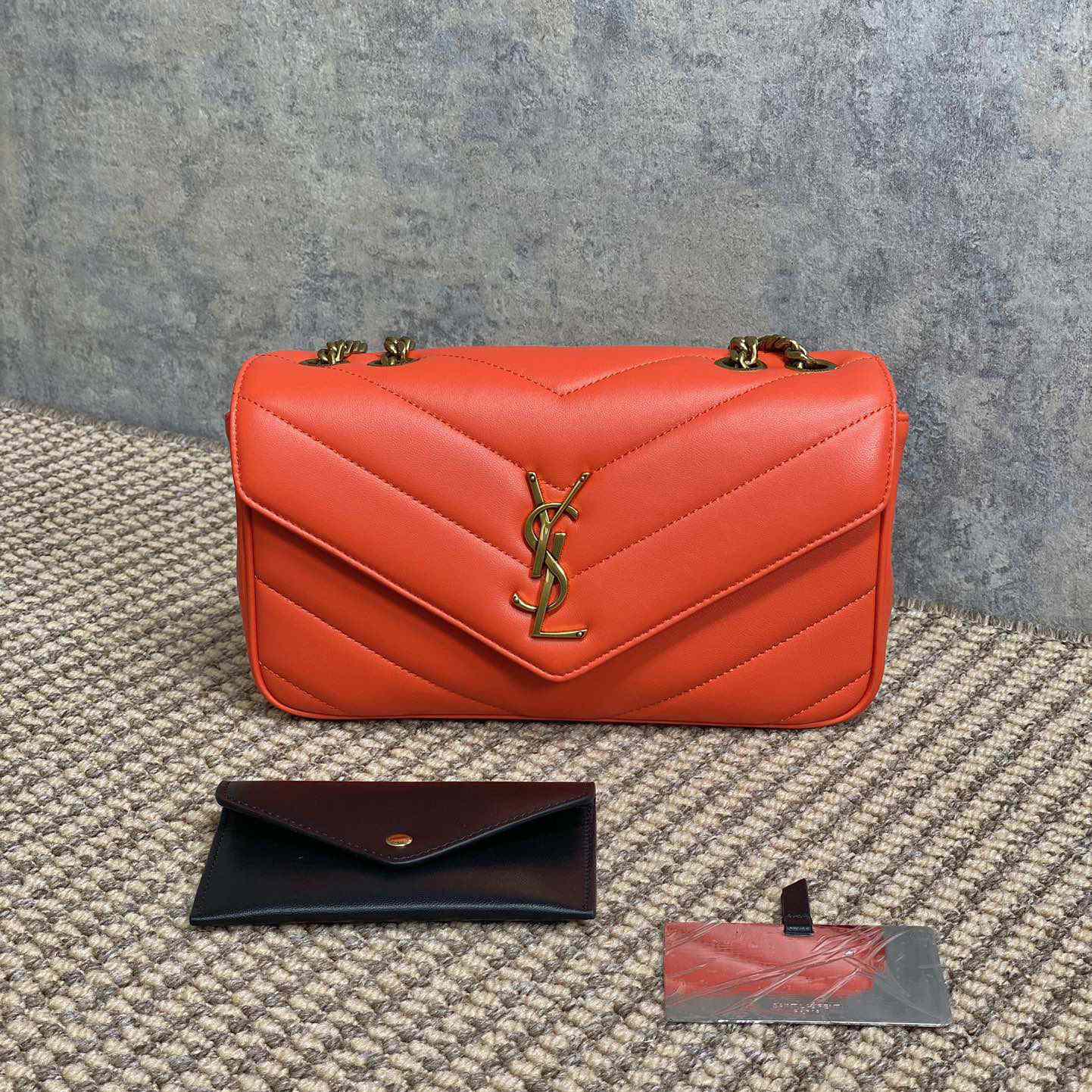 Saint Laurent Loulou Small In Matelasse Lambskin - DopestKickz