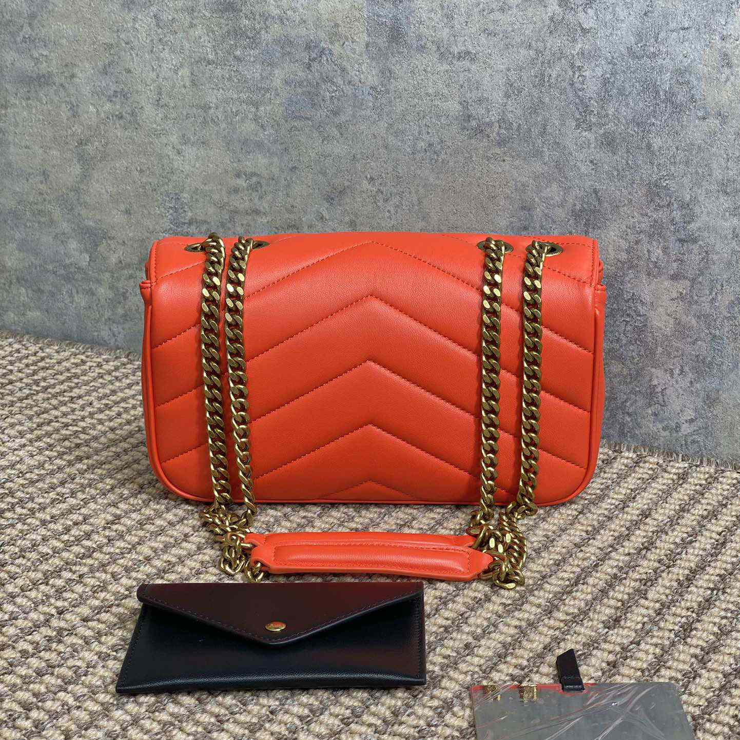 Saint Laurent Loulou Small In Matelasse Lambskin - DopestKickz