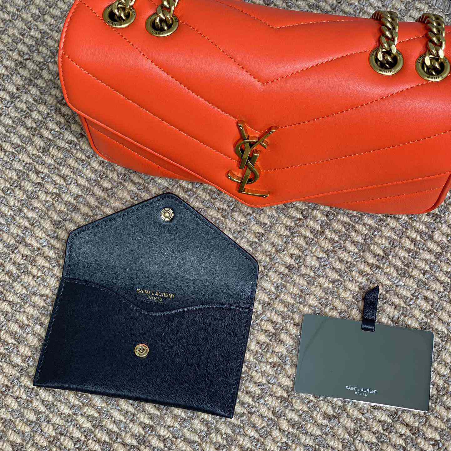 Saint Laurent Loulou Small In Matelasse Lambskin - DopestKickz