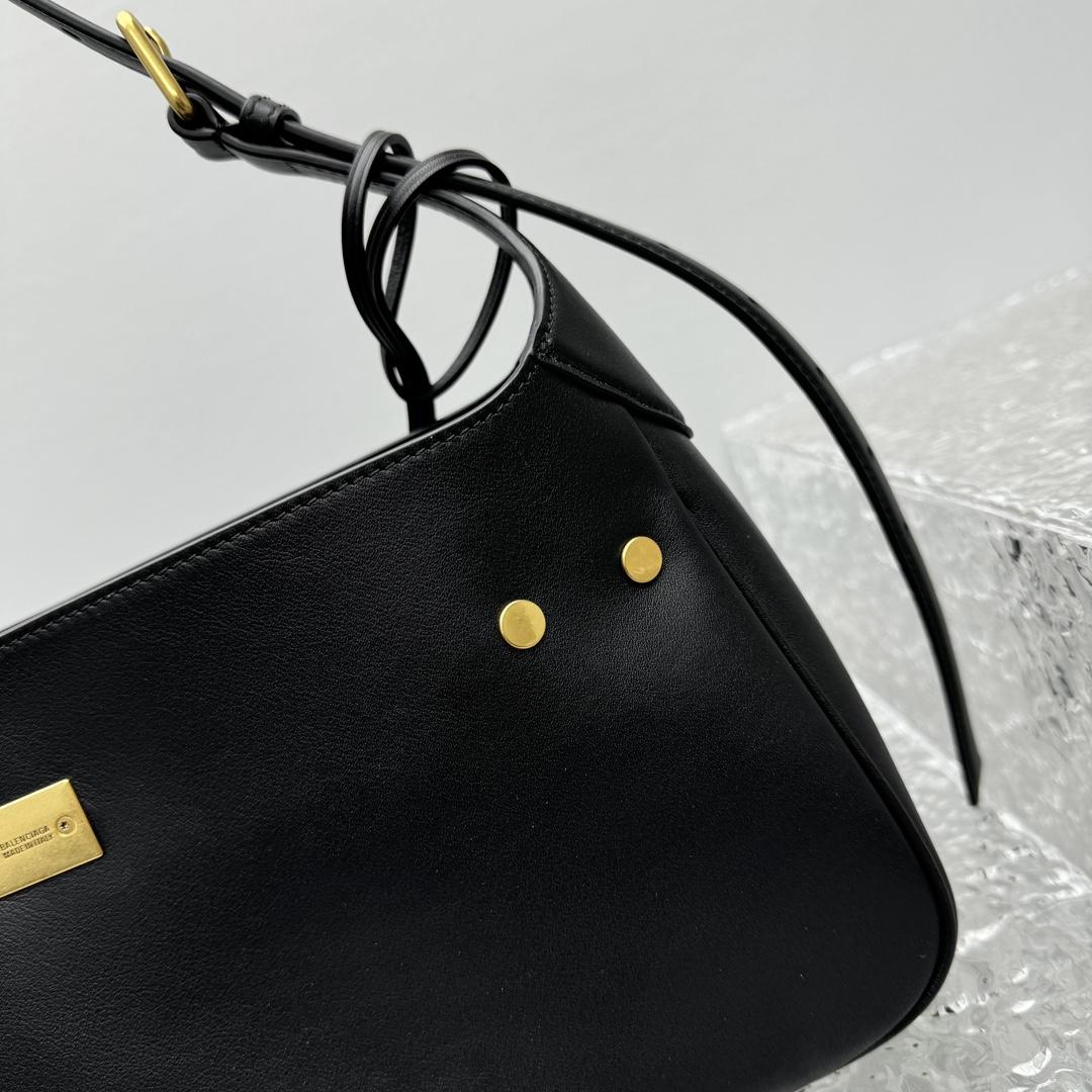 Balenciaga Bel Air Small Shoulder Bag In Black  - DopestKickz