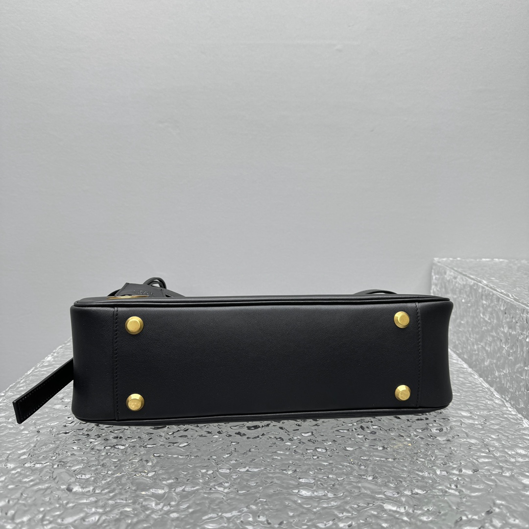 Balenciaga Bel Air Small Shoulder Bag In Black  - DopestKickz