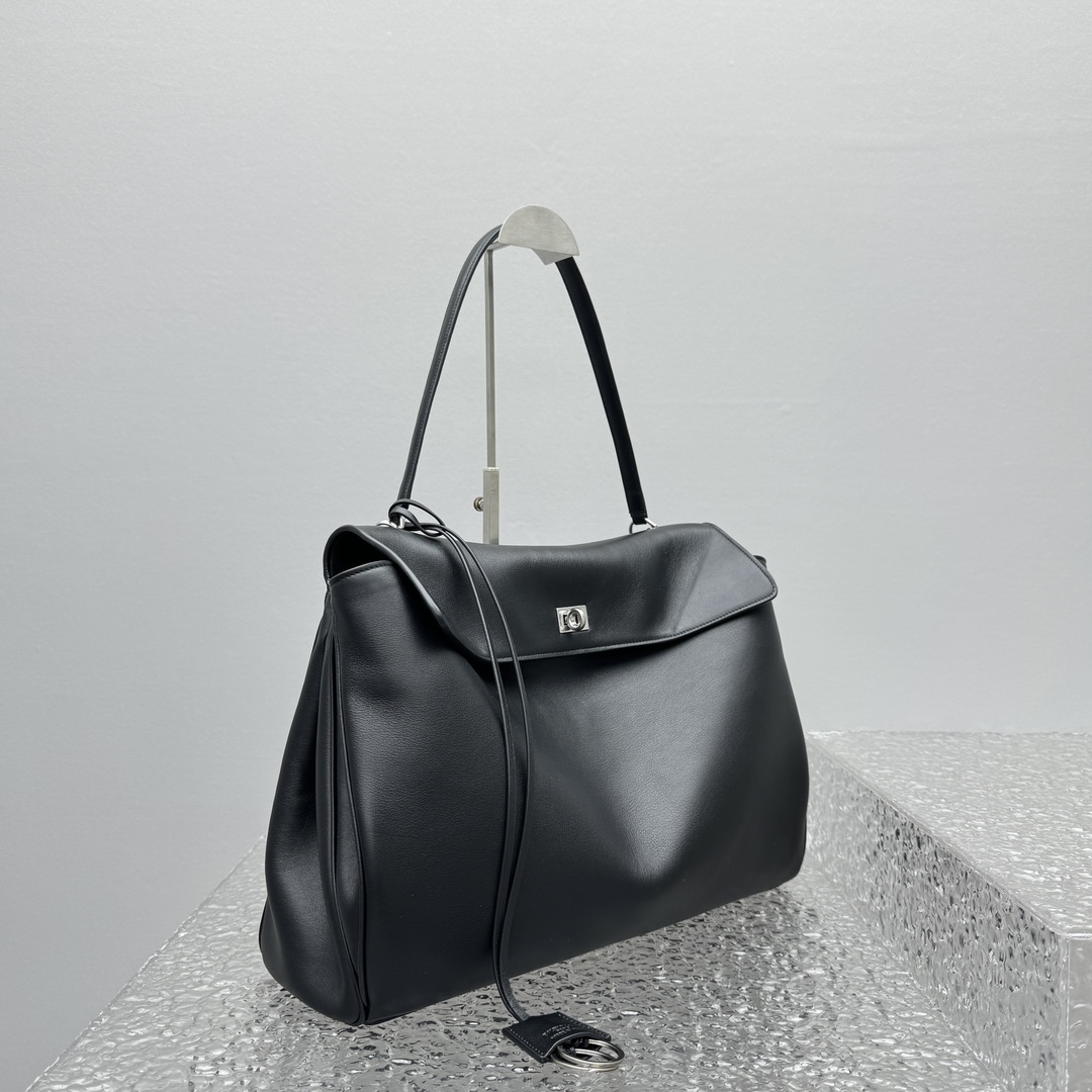 Balenciaga Rodeo Large Handbag In Black - DopestKickz