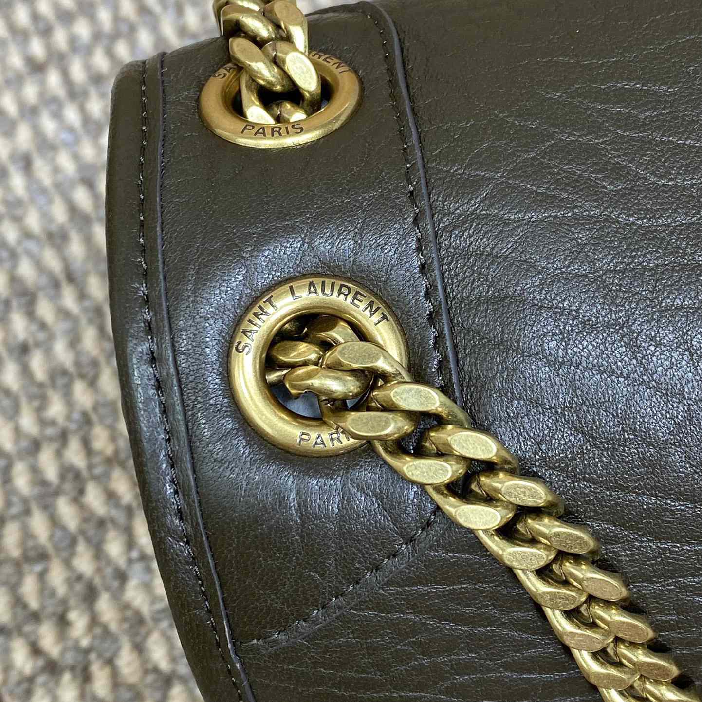 Saint Laurent Niki Medium In Grained Lambskin - DopestKickz