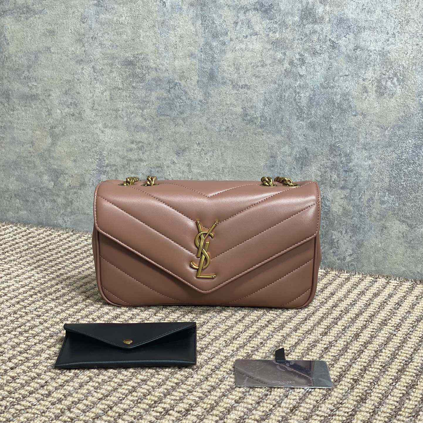 Saint Laurent Loulou Small In Matelasse Lambskin - DopestKickz