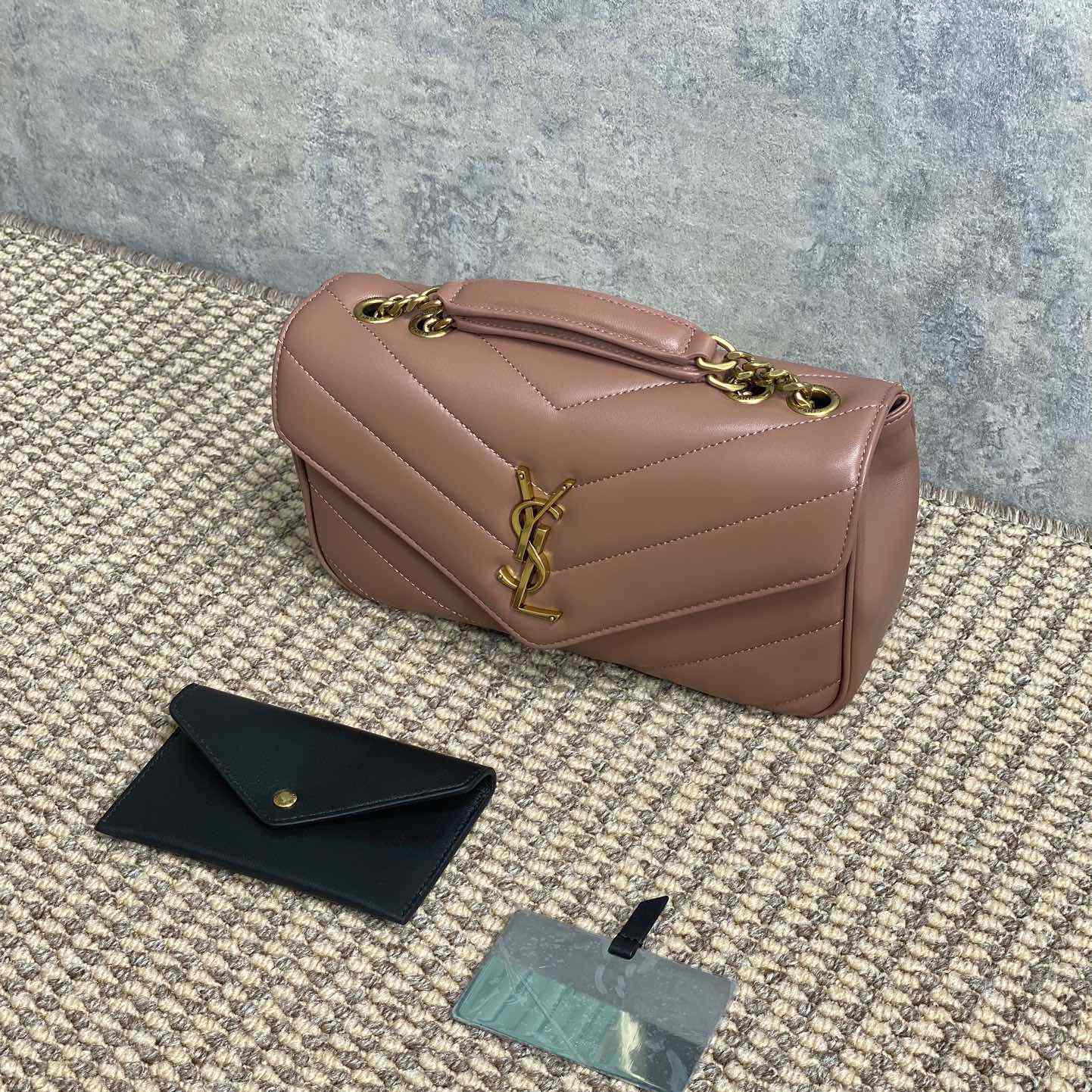 Saint Laurent Loulou Small In Matelasse Lambskin - DopestKickz