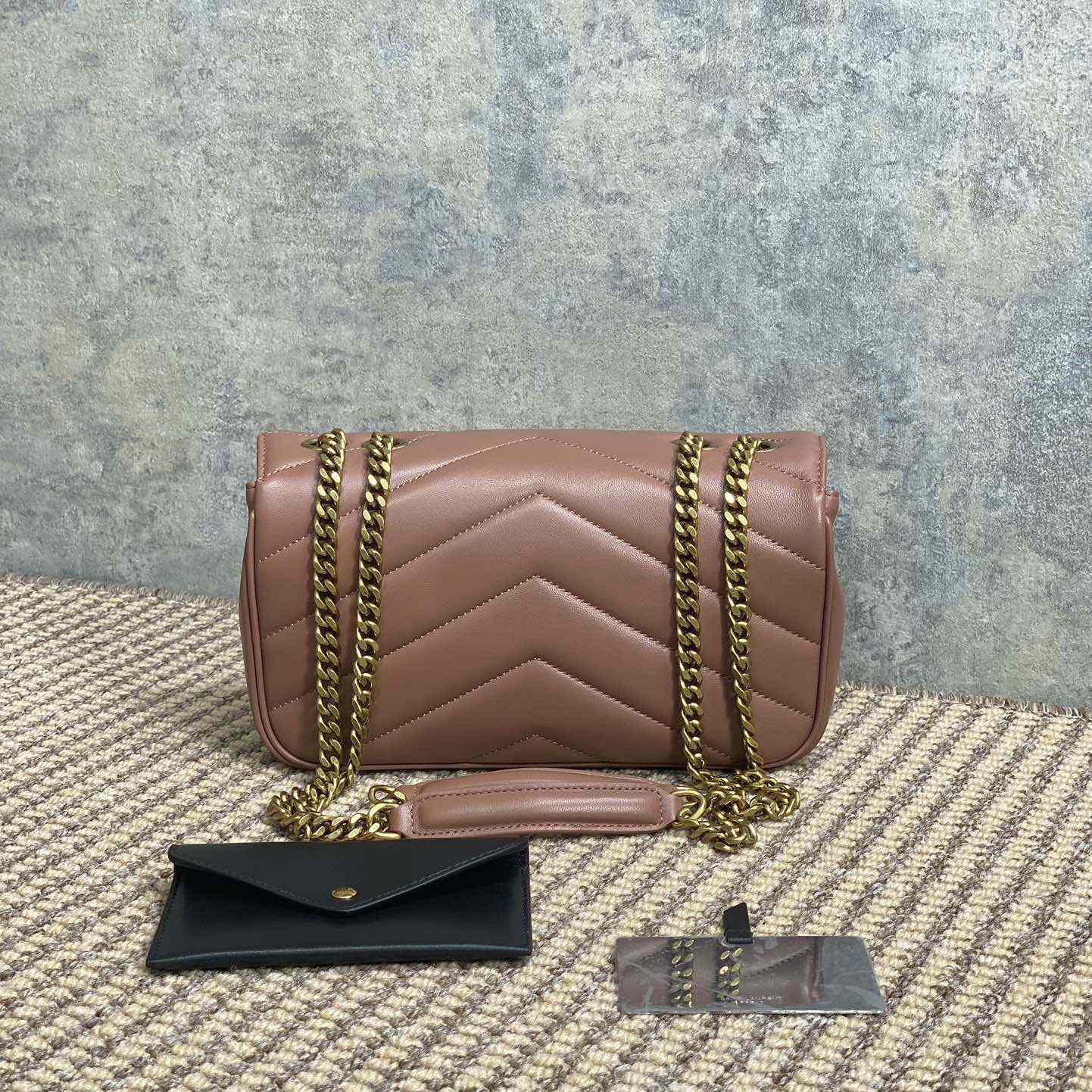 Saint Laurent Loulou Small In Matelasse Lambskin - DopestKickz