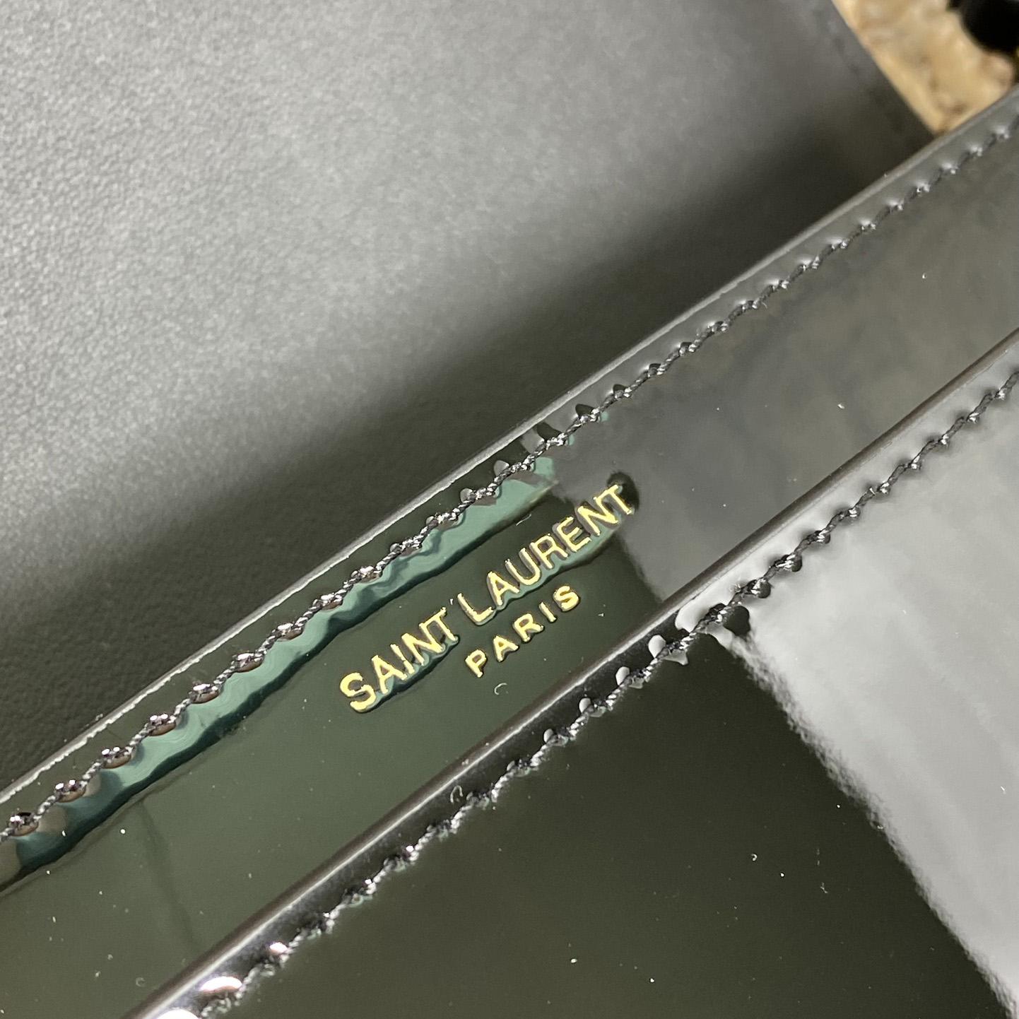 Saint Laurent Mini Voltaire In Patent Leather - DopestKickz