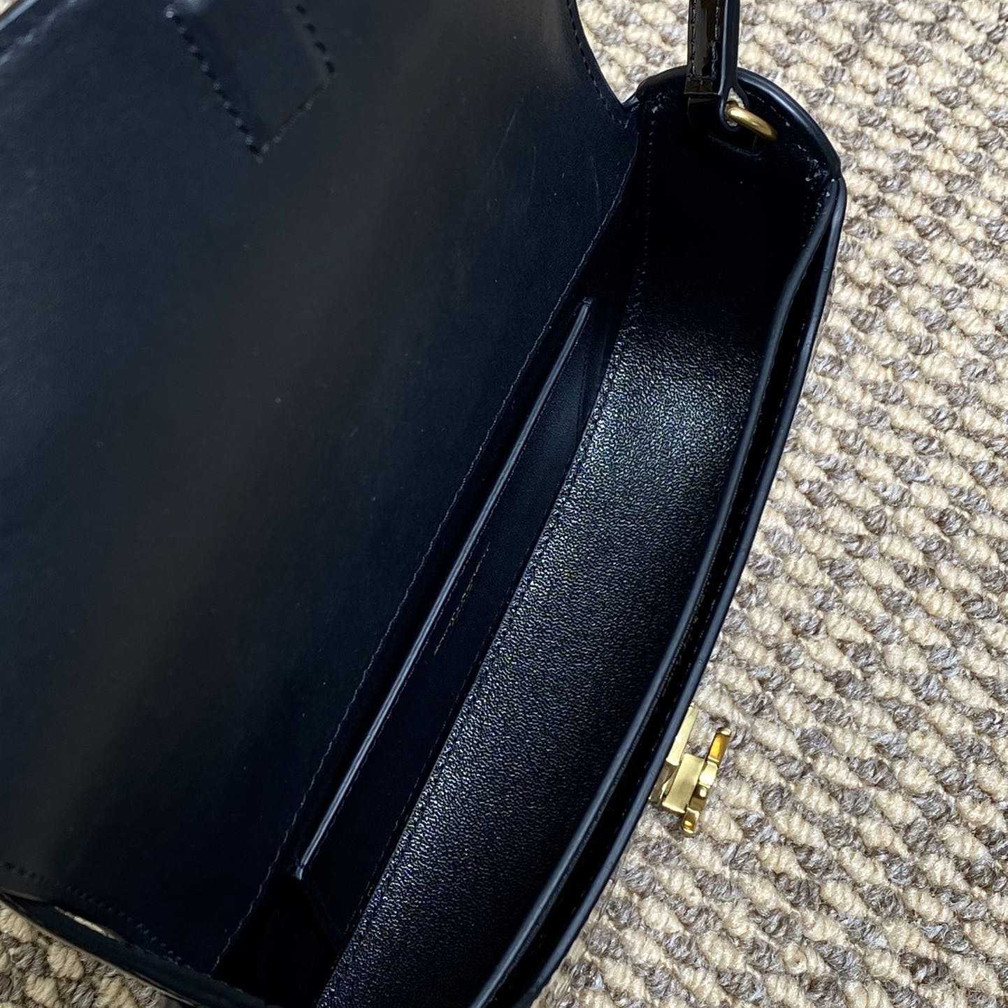 Saint Laurent Mini Voltaire In Patent Leather - DopestKickz