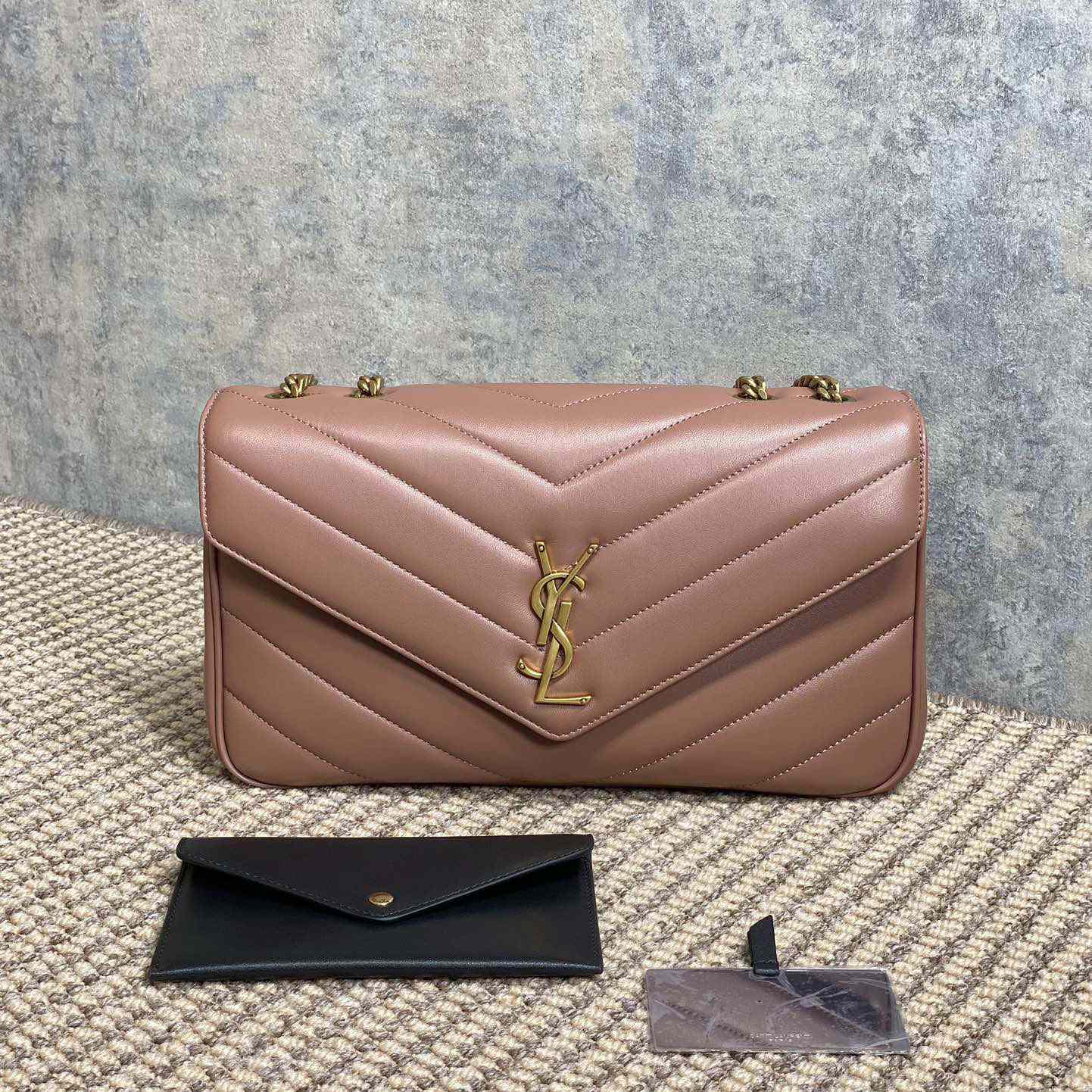 Saint Laurent Loulou Medium In Matelasse Lambskin - DopestKickz