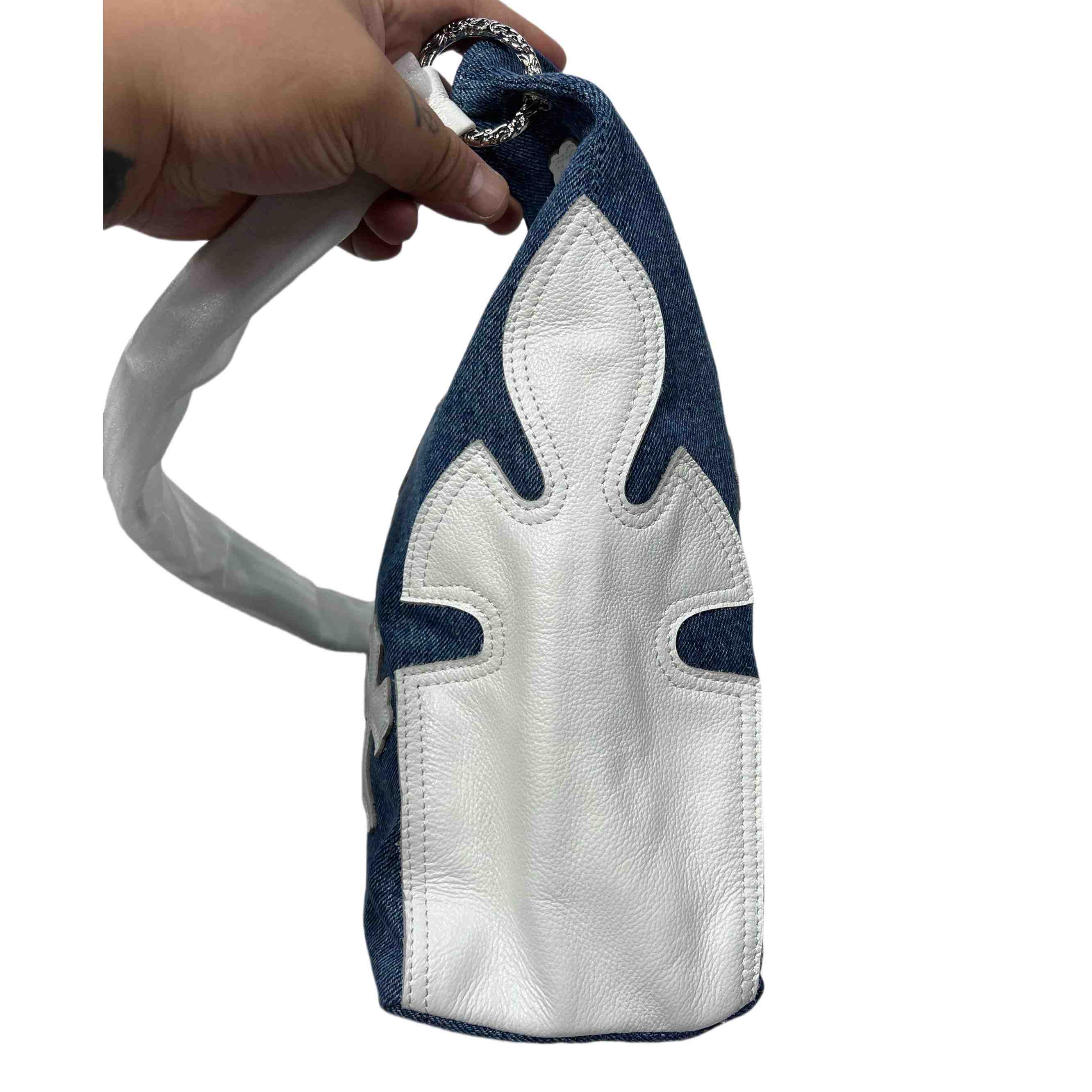 Chrome Heart Denim Shoulder Bag  (40-30-11cm) - DopestKickz