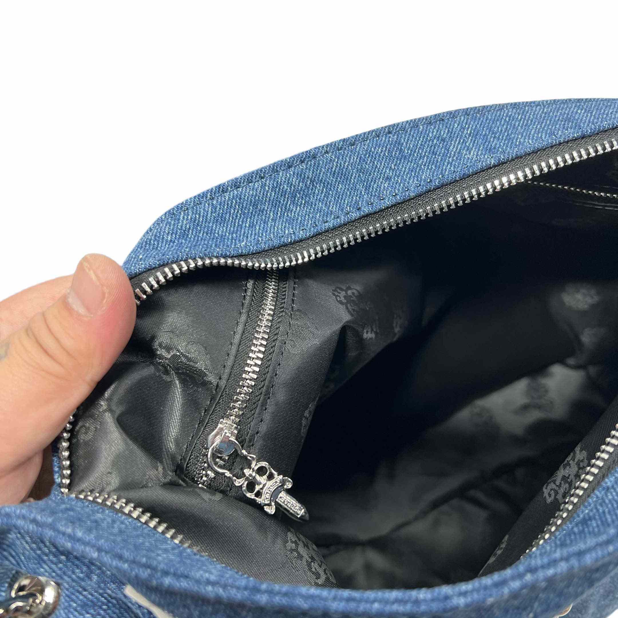 Chrome Heart Denim Shoulder Bag  (40-30-11cm) - DopestKickz