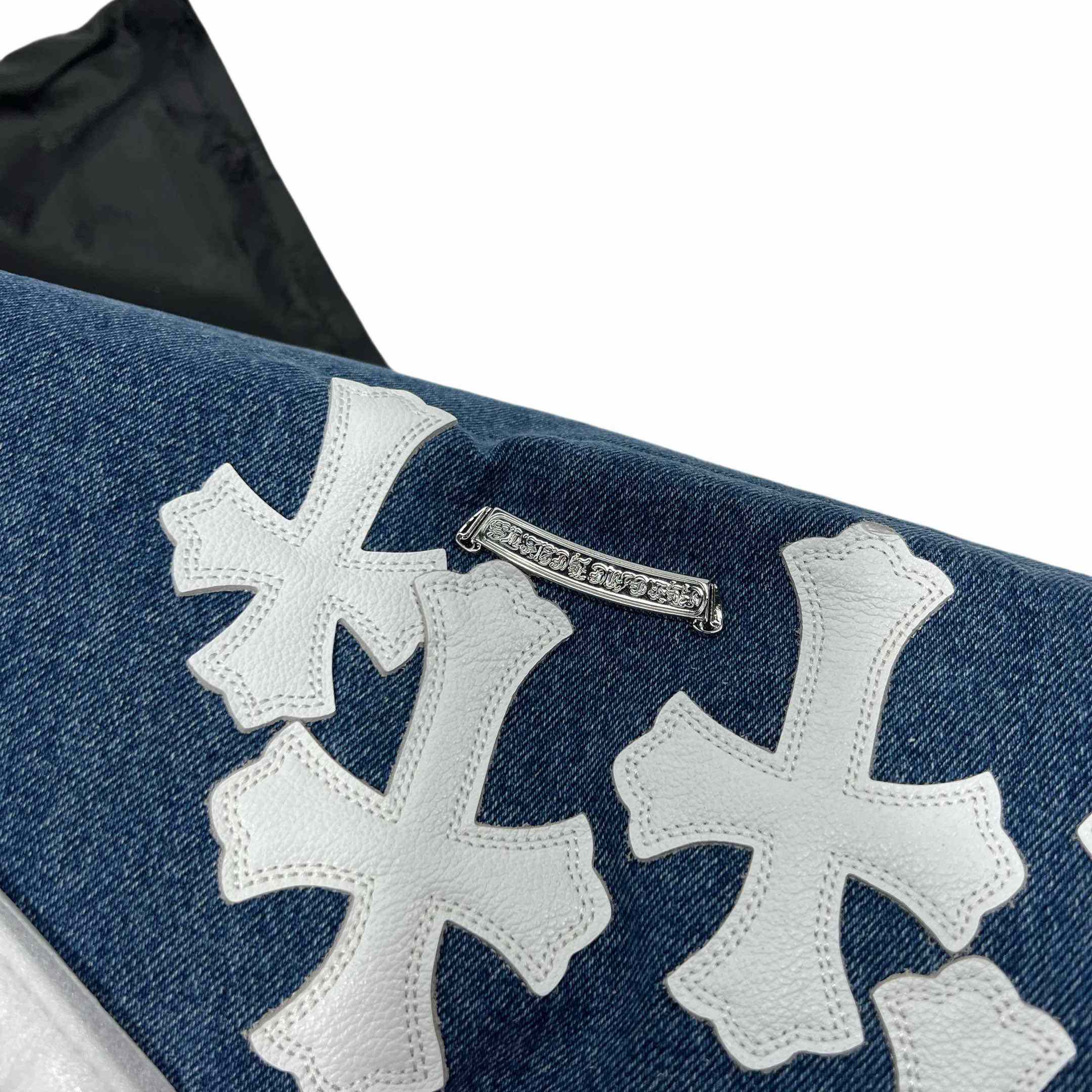 Chrome Heart Denim Shoulder Bag  (40-30-11cm) - DopestKickz