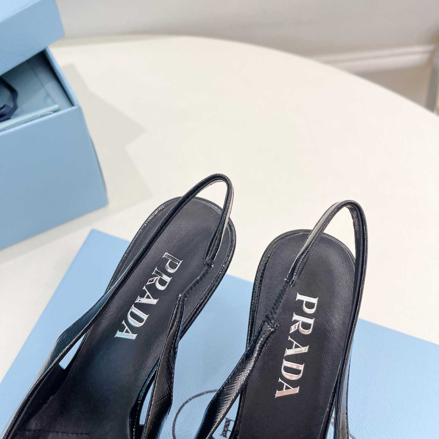 Prada Leather Slingback Pumps - DopestKickz