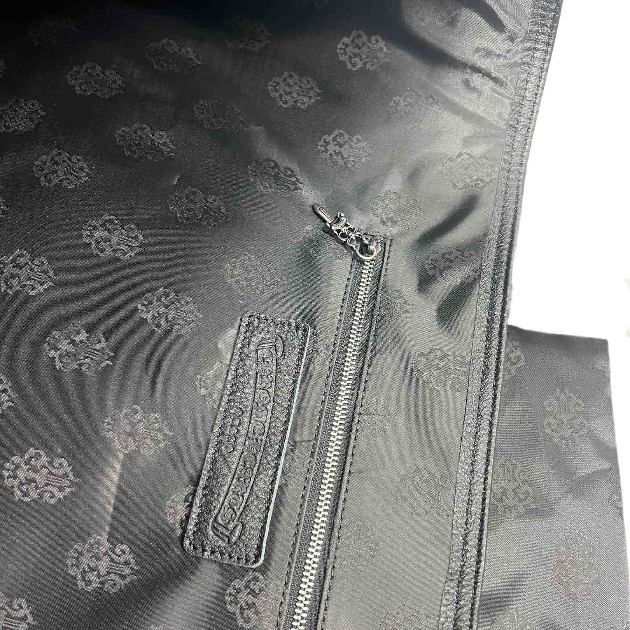 Chrome Hearts All-Over Cross Patch Leather Tote Bag  （47-29-12cm） - DopestKickz