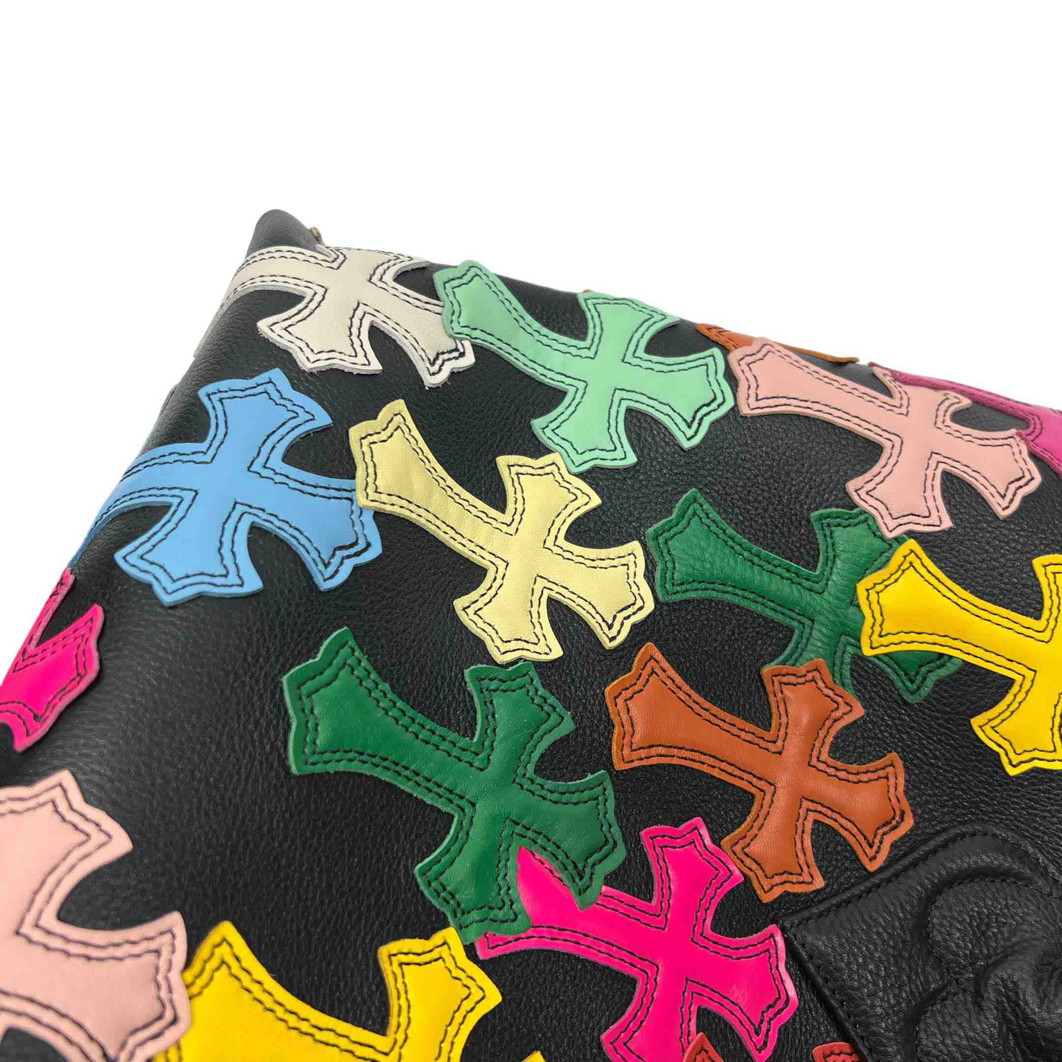 Chrome Hearts All-Over Cross Patch Leather Tote Bag  （47-29-12cm） - DopestKickz