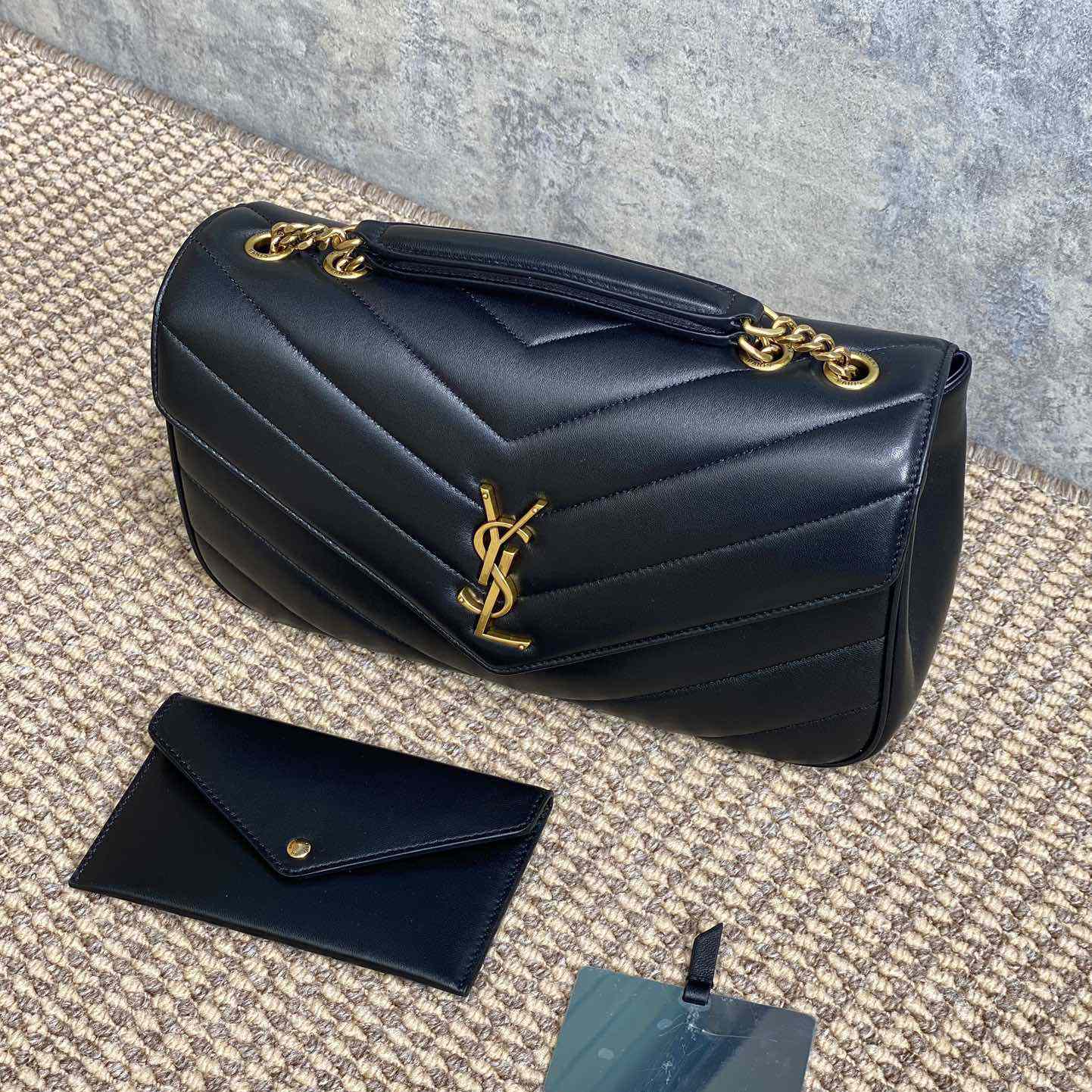 Saint Laurent Loulou Medium In Matelasse Lambskin - DopestKickz