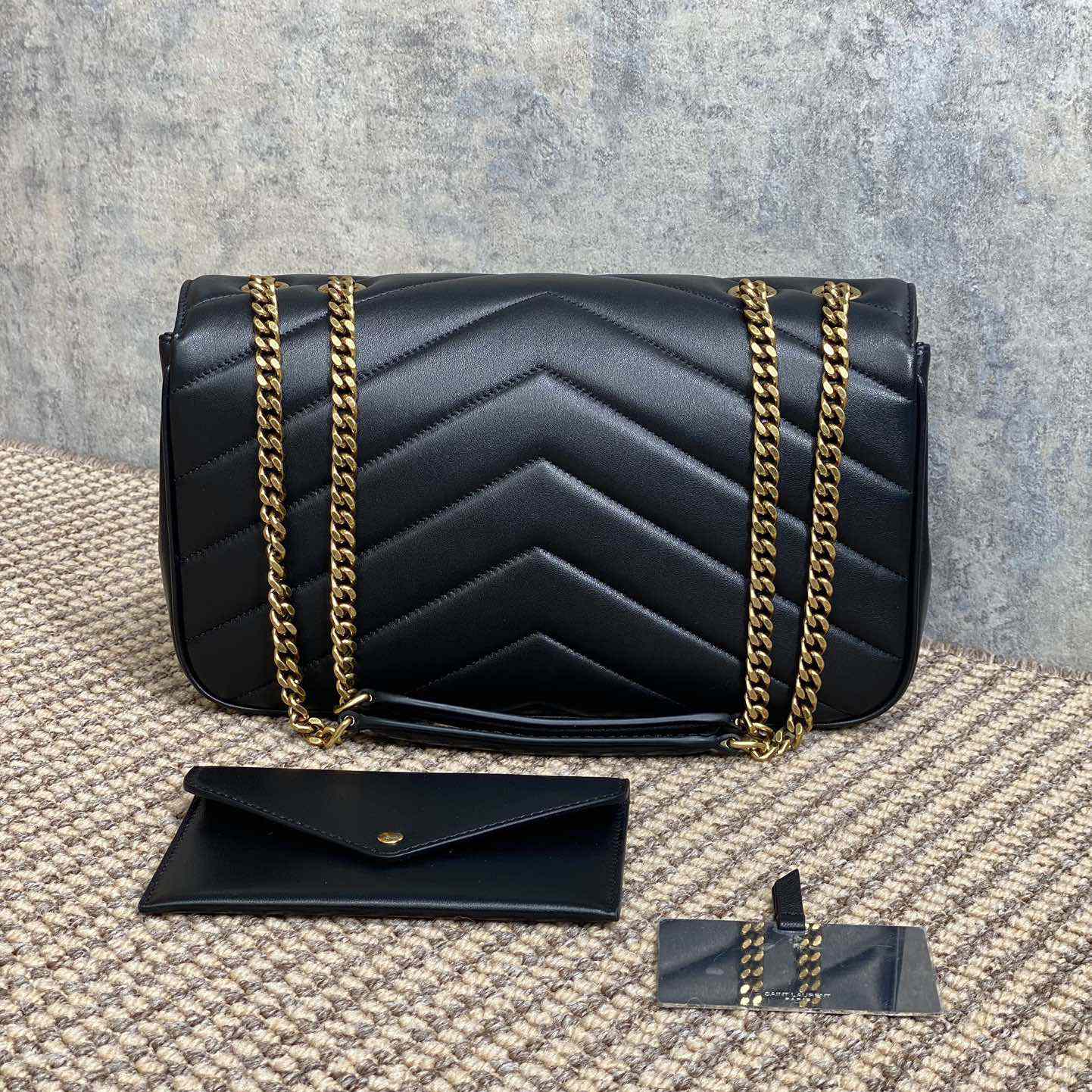 Saint Laurent Loulou Medium In Matelasse Lambskin - DopestKickz