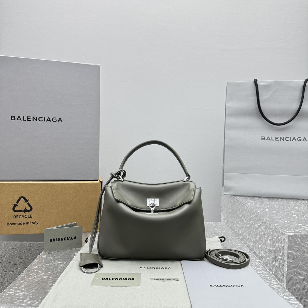Balenciaga Rodeo Mini Handbag In Khaki   - DopestKickz