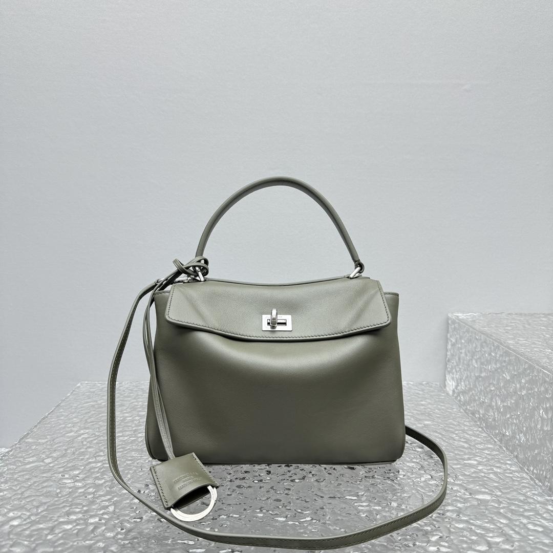 Balenciaga Rodeo Mini Handbag In Khaki   - DopestKickz