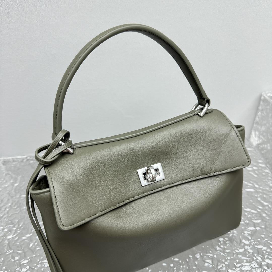 Balenciaga Rodeo Mini Handbag In Khaki   - DopestKickz