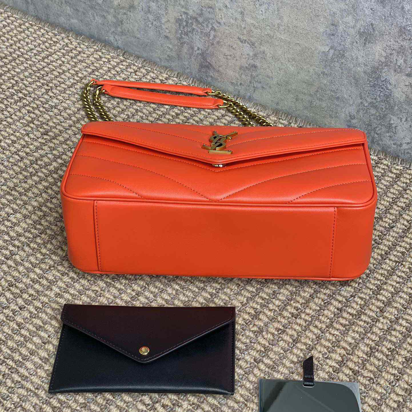 Saint Laurent Loulou Medium In Matelasse Lambskin - DopestKickz