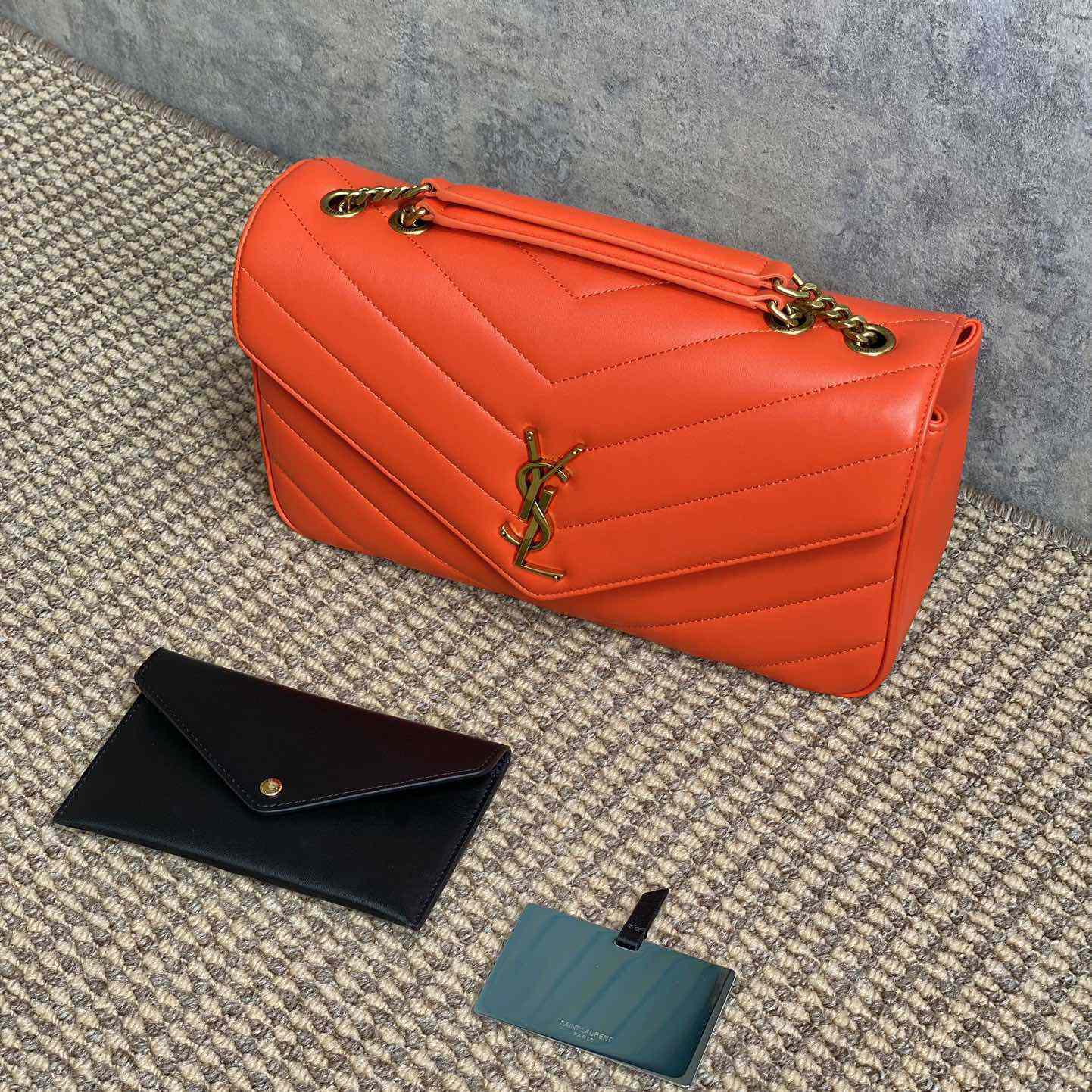 Saint Laurent Loulou Medium In Matelasse Lambskin - DopestKickz