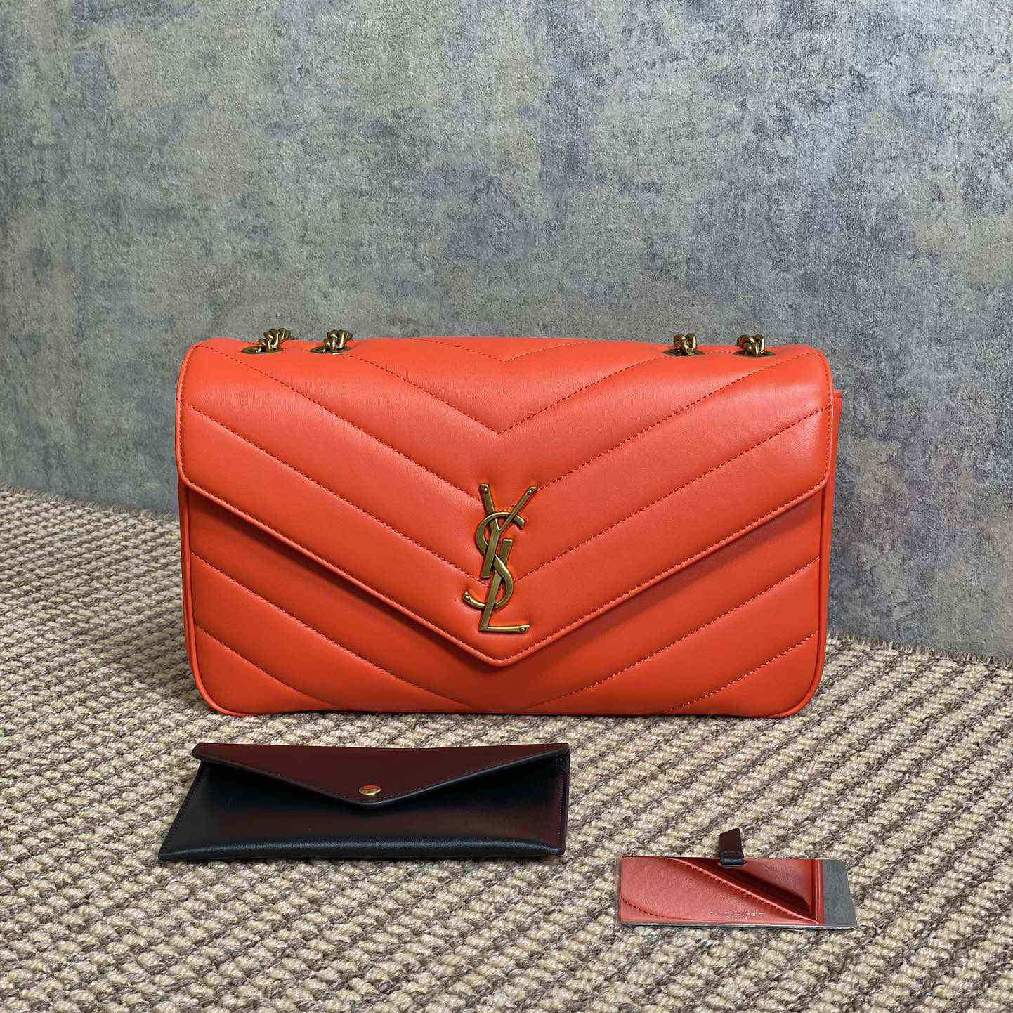 Saint Laurent Loulou Medium In Matelasse Lambskin - DopestKickz