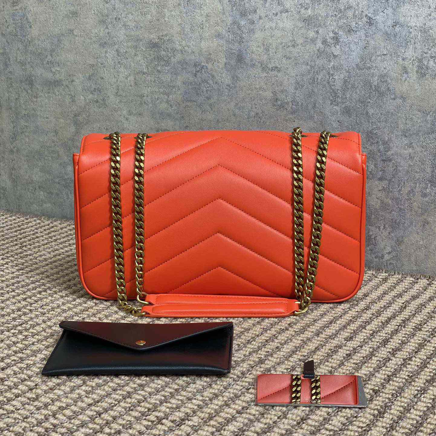 Saint Laurent Loulou Medium In Matelasse Lambskin - DopestKickz