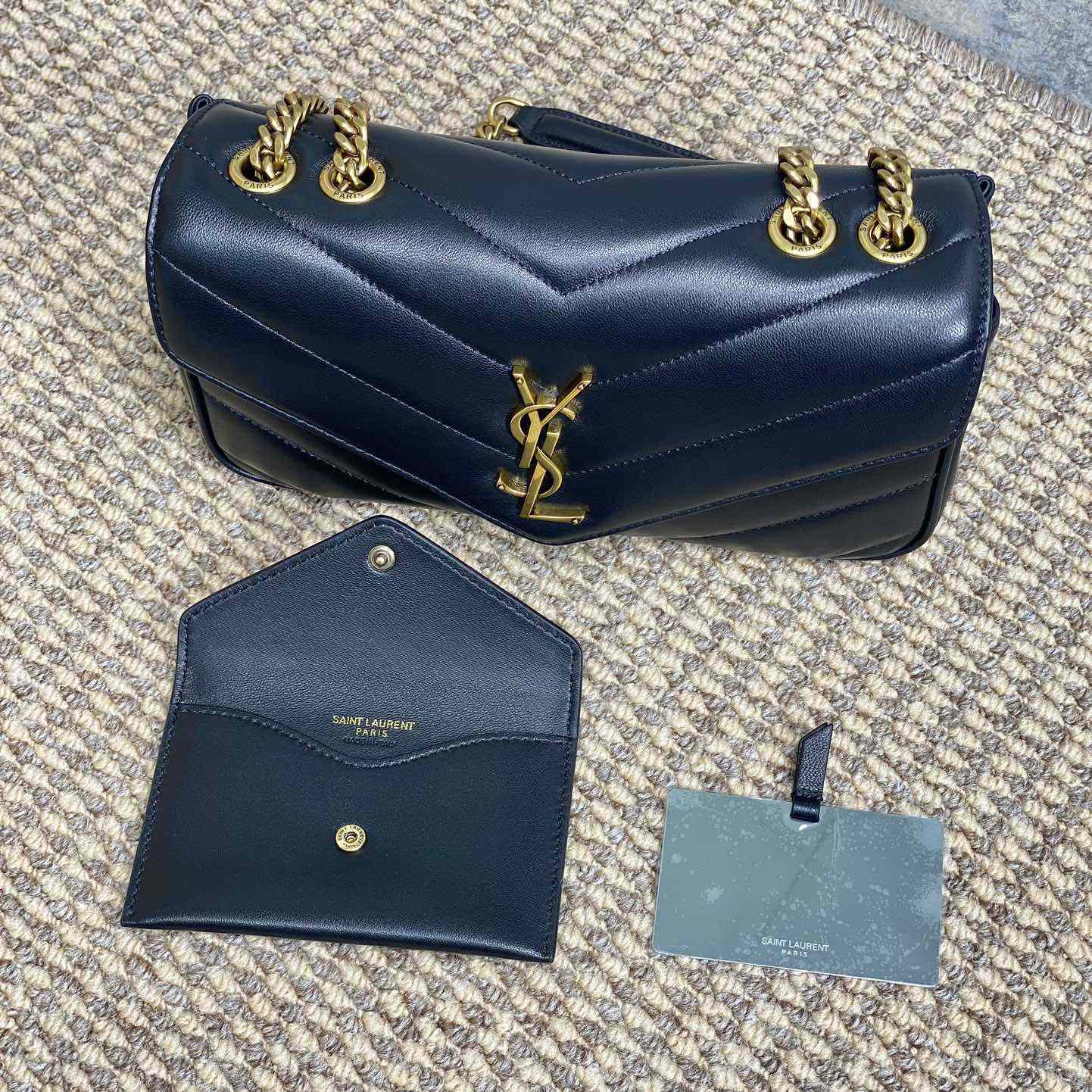 Saint Laurent Loulou Small In Matelasse Lambskin - DopestKickz