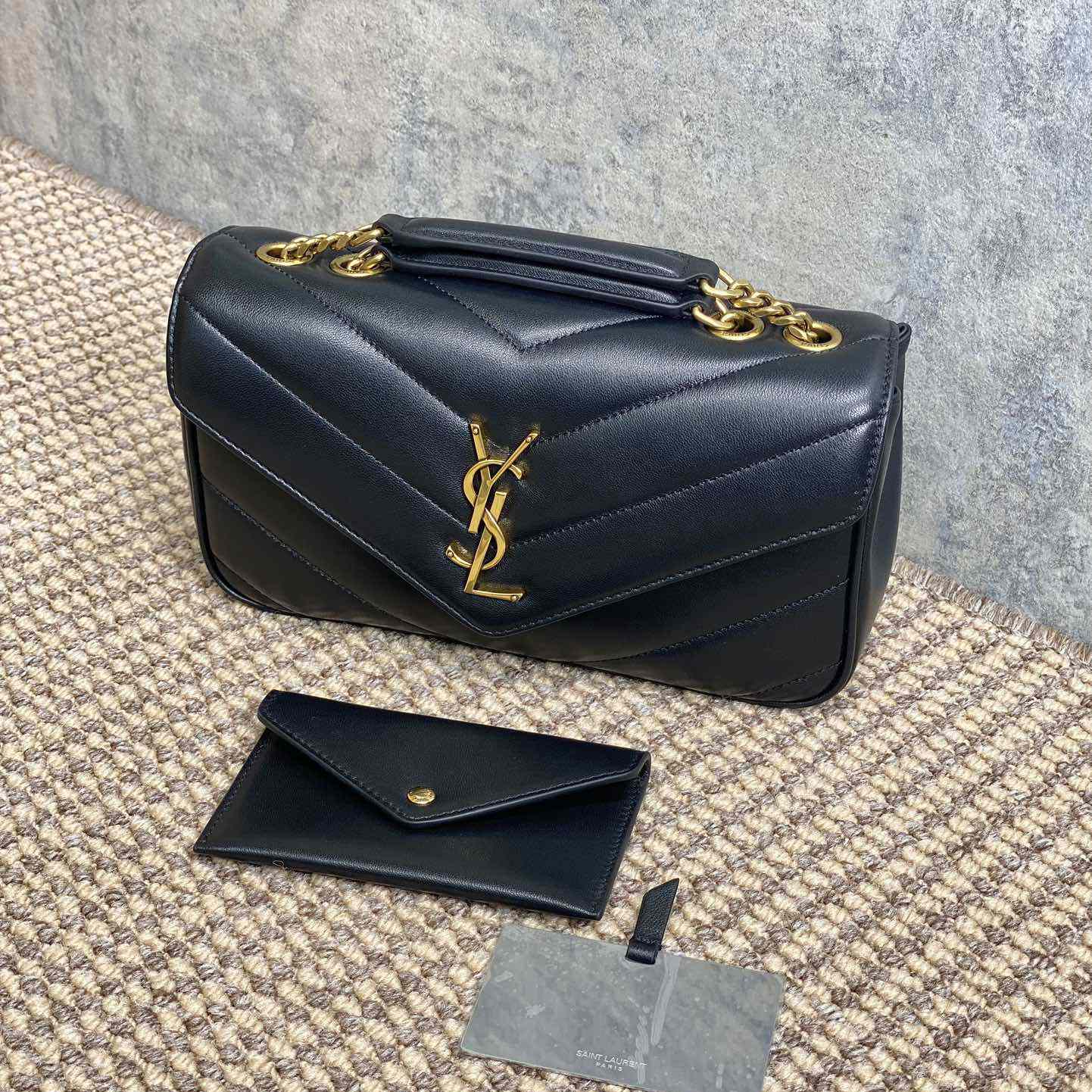 Saint Laurent Loulou Small In Matelasse Lambskin - DopestKickz