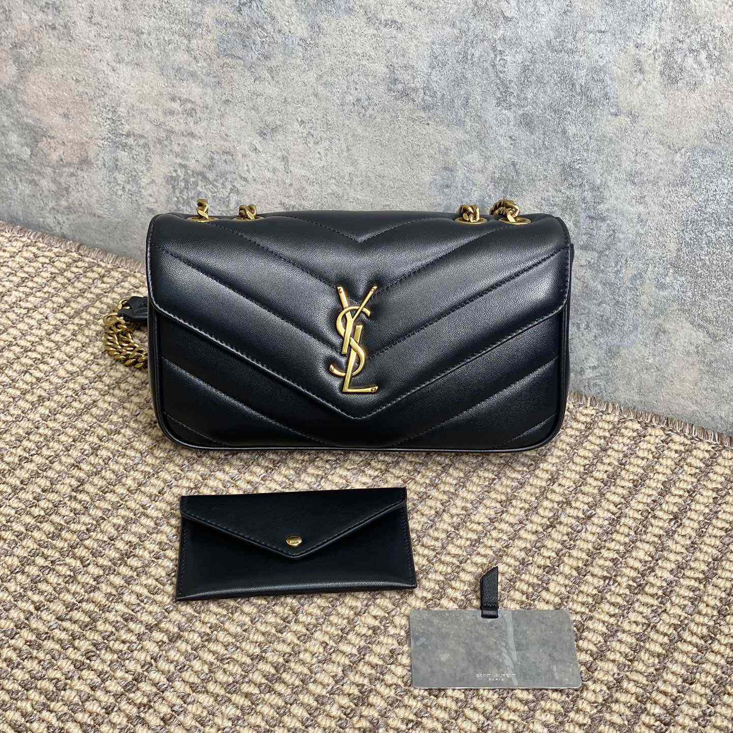 Saint Laurent Loulou Small In Matelasse Lambskin - DopestKickz