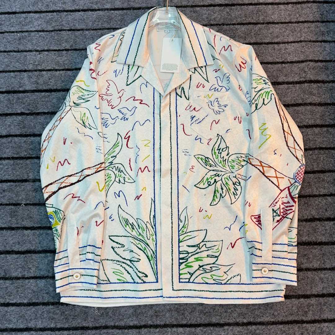 Casablanca Crayon Tennis Club Shirt  - DopestKickz