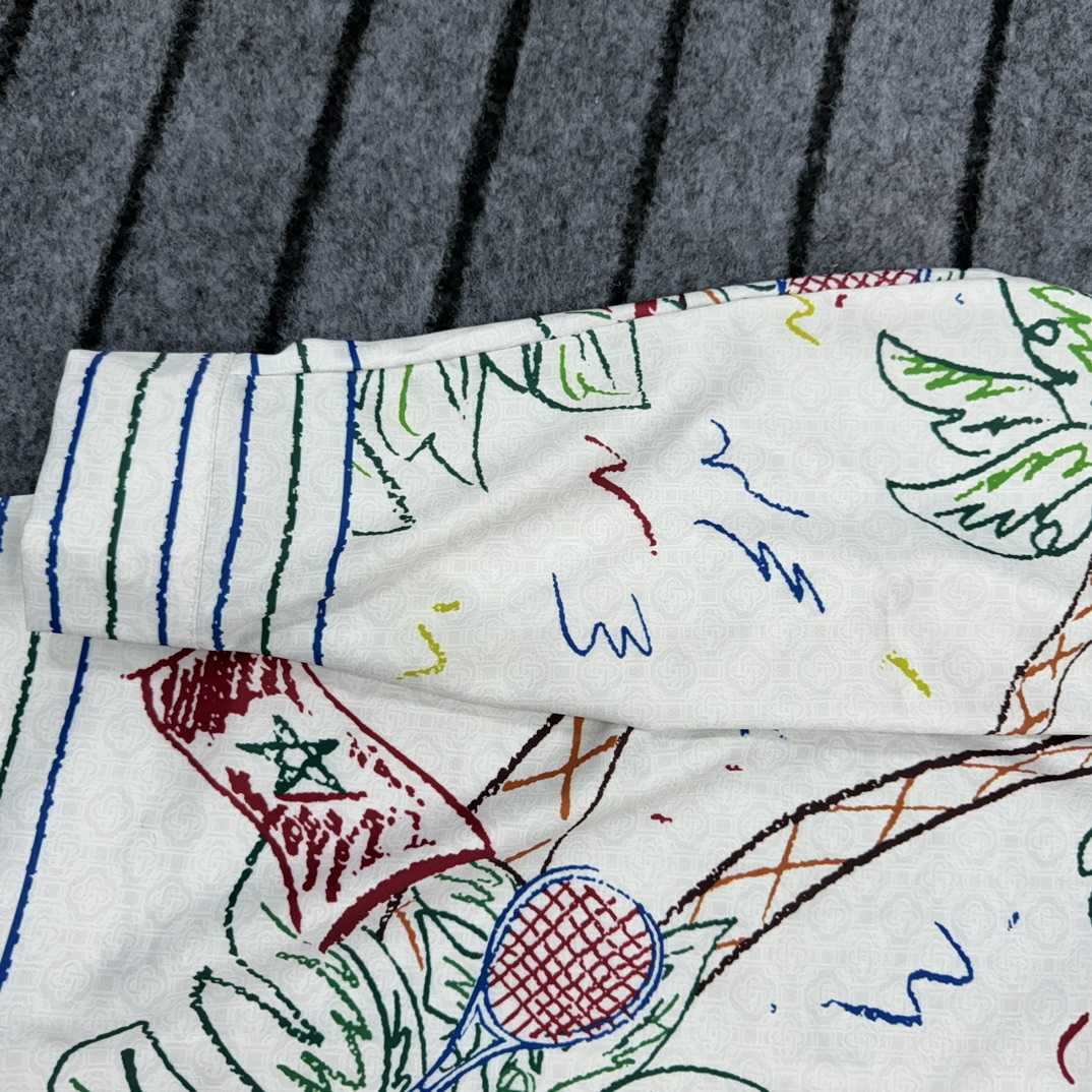 Casablanca Crayon Tennis Club Shirt  - DopestKickz