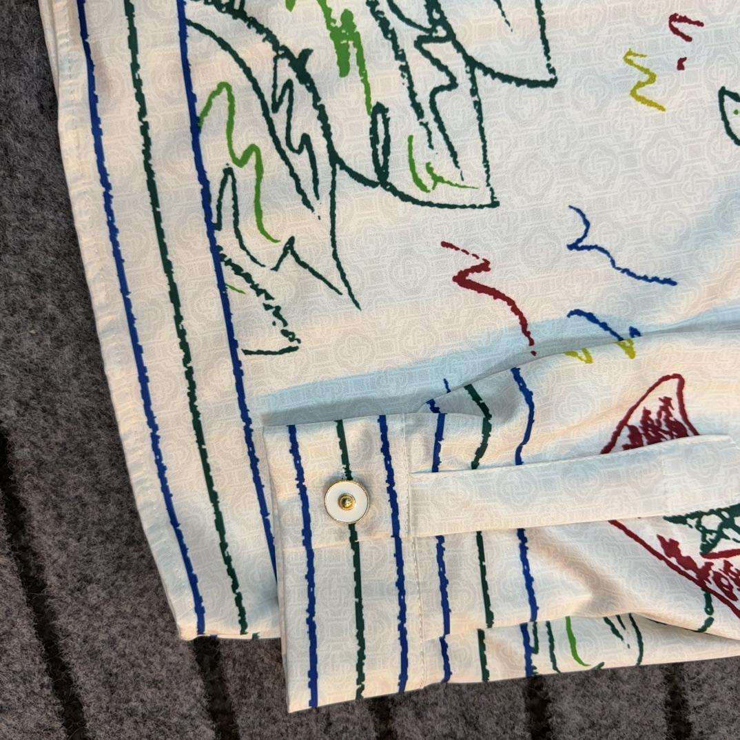 Casablanca Crayon Tennis Club Shirt  - DopestKickz