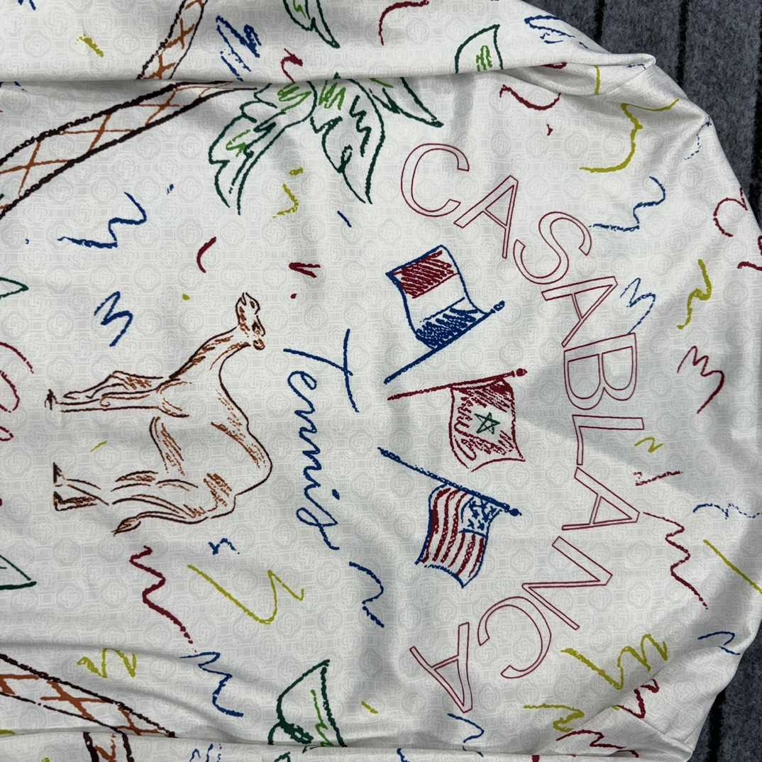 Casablanca Crayon Tennis Club Shirt  - DopestKickz