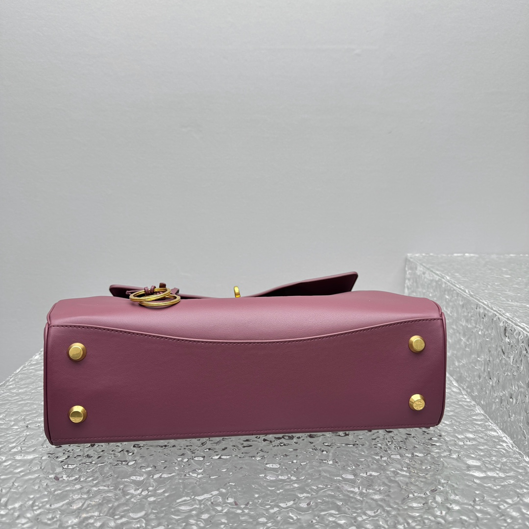 Balenciaga Rodeo Medium Handbag In Burgundy - DopestKickz