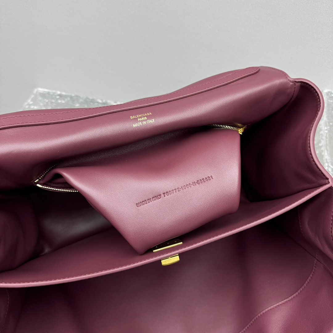 Balenciaga Rodeo Medium Handbag In Burgundy - DopestKickz