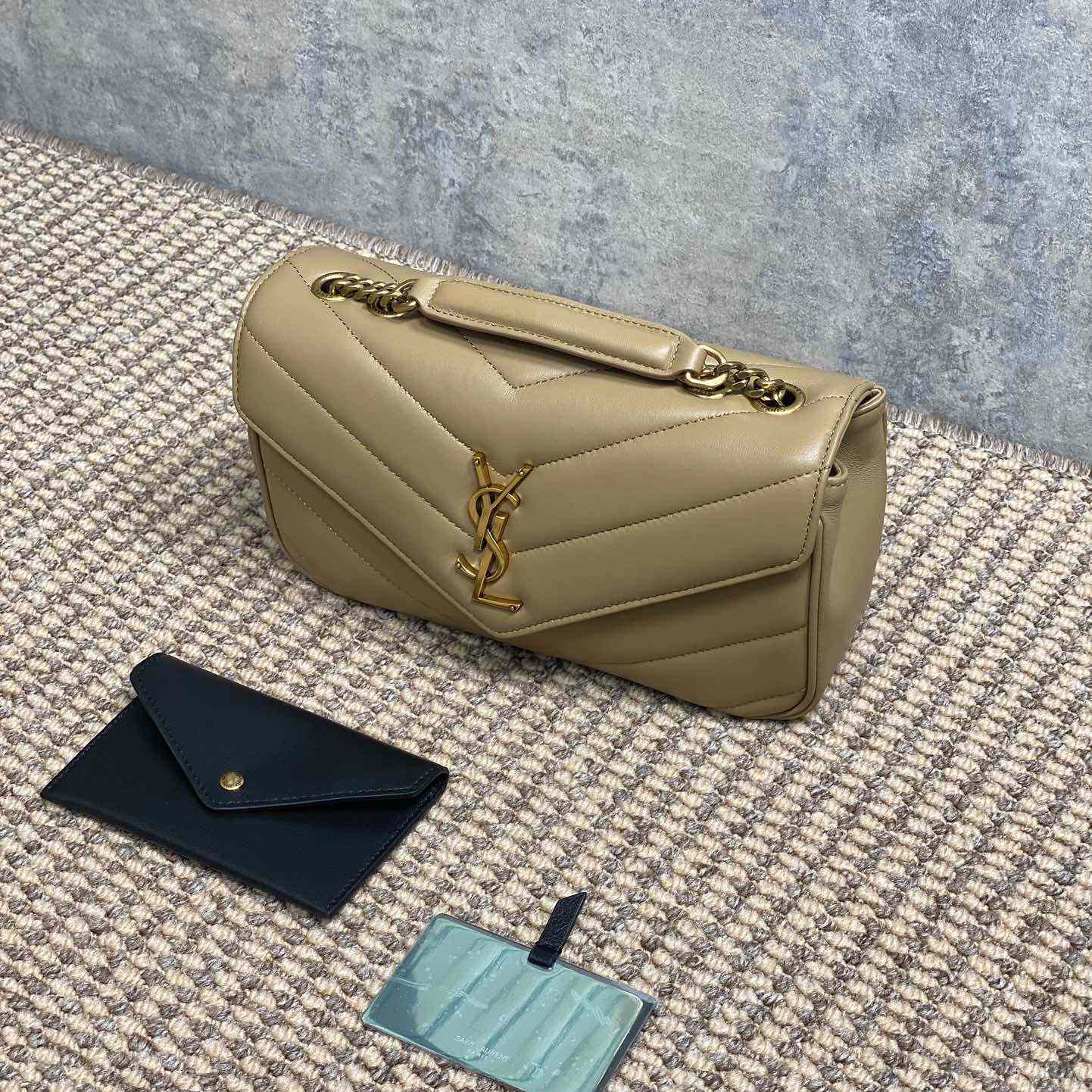 Saint Laurent Loulou Small In Matelasse Lambskin - DopestKickz