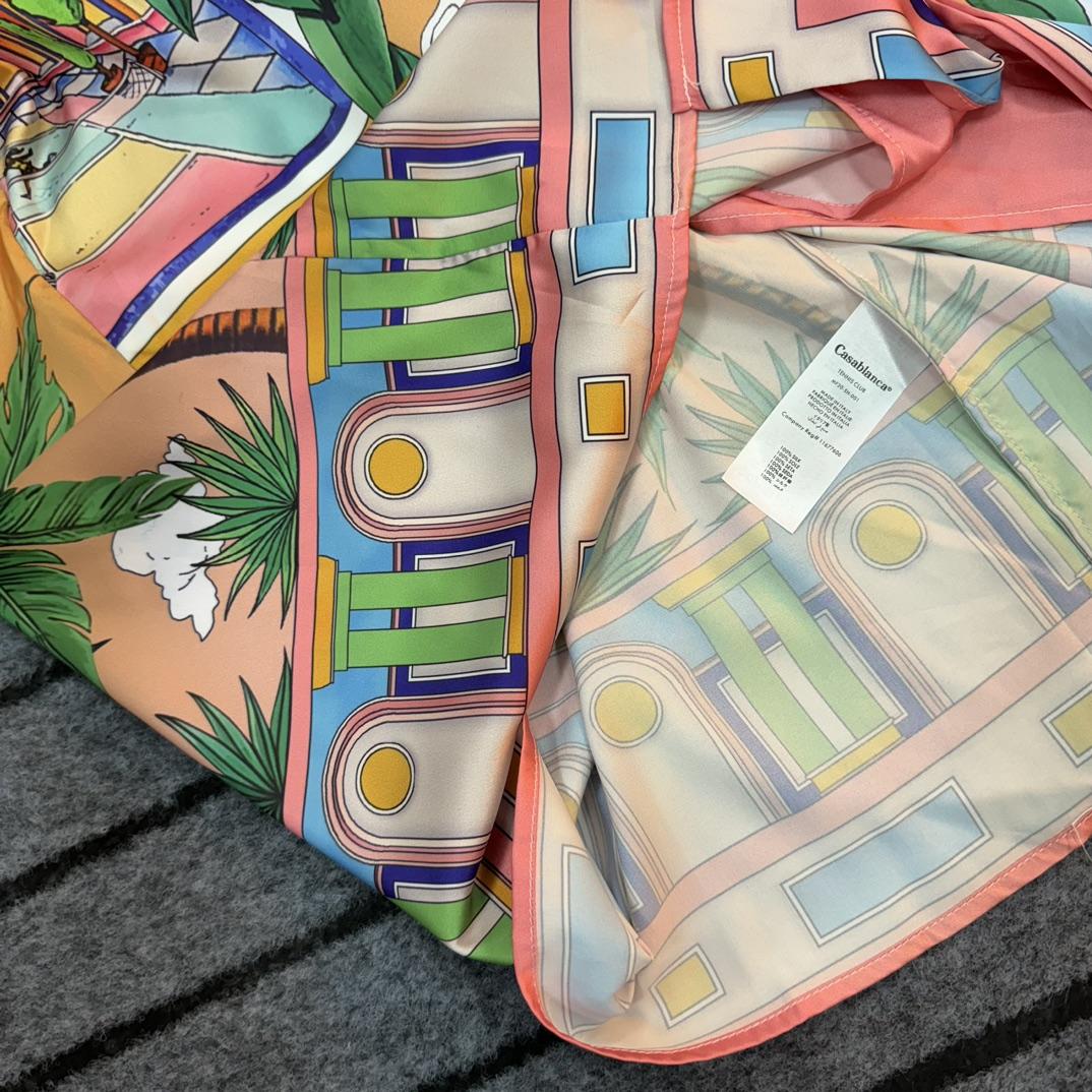 Casablanca Male Multi Silk Shirts - DopestKickz