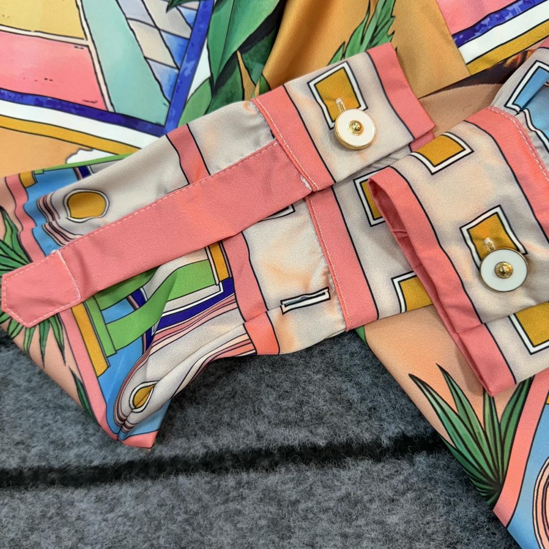 Casablanca Male Multi Silk Shirts - DopestKickz