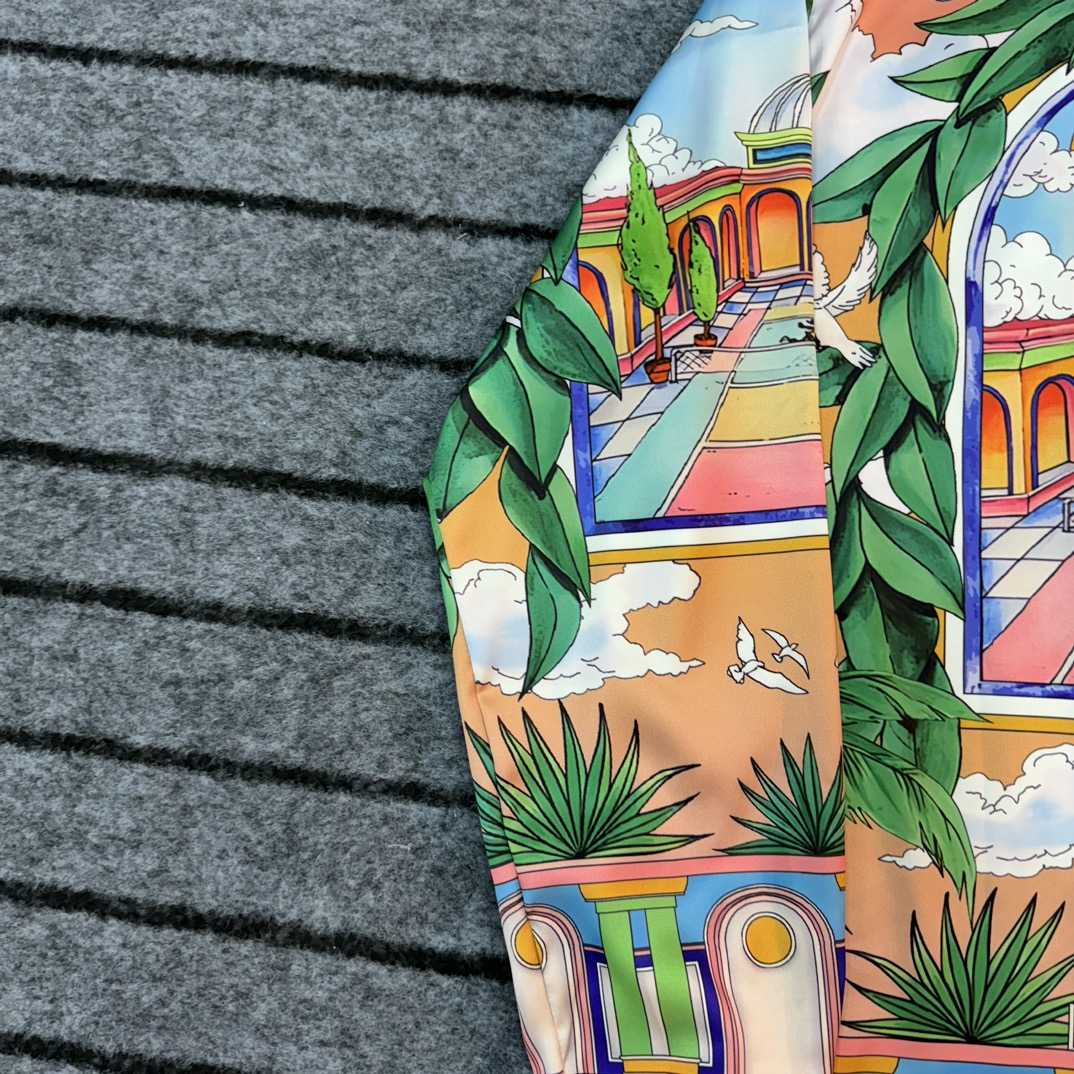 Casablanca Male Multi Silk Shirts - DopestKickz