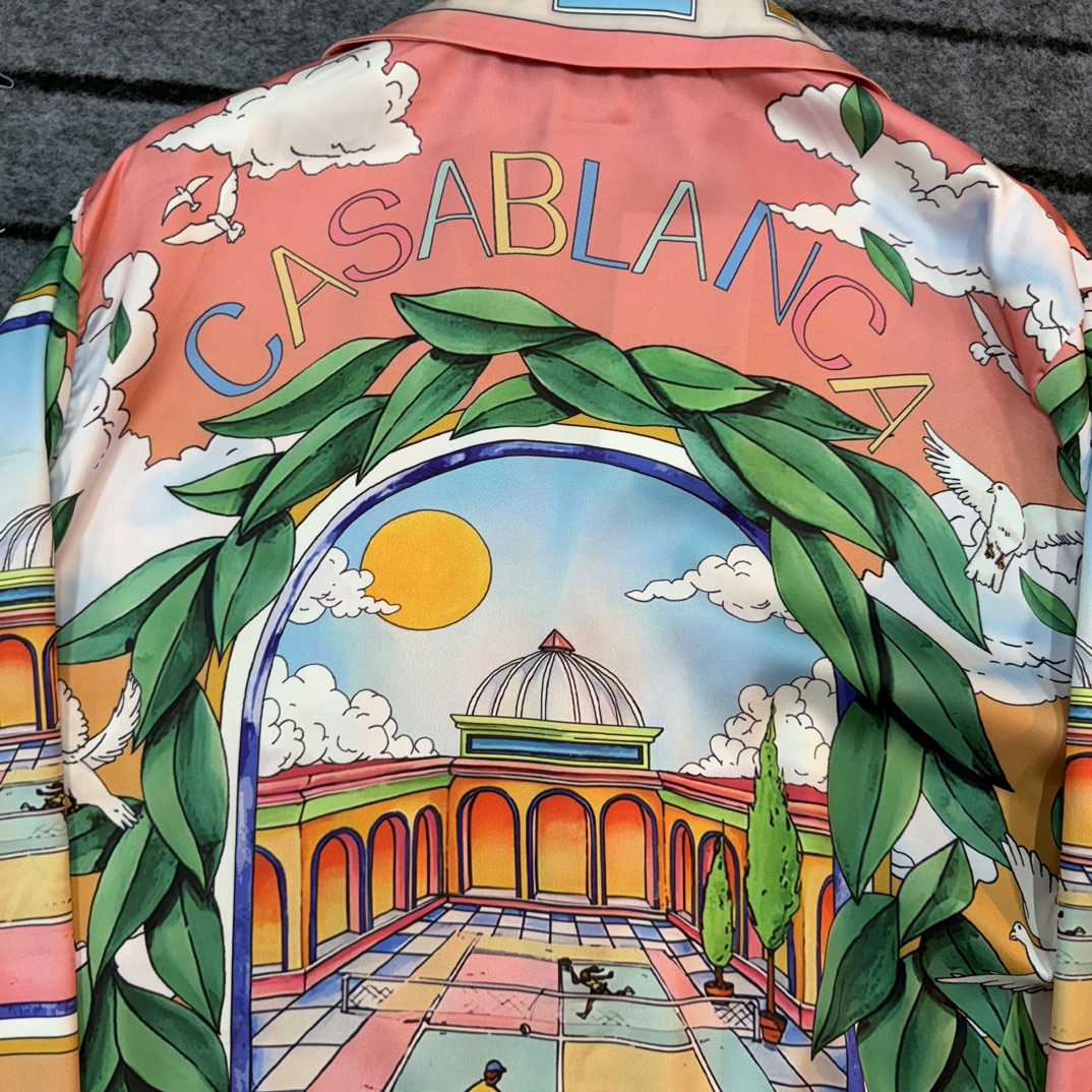 Casablanca Male Multi Silk Shirts - DopestKickz