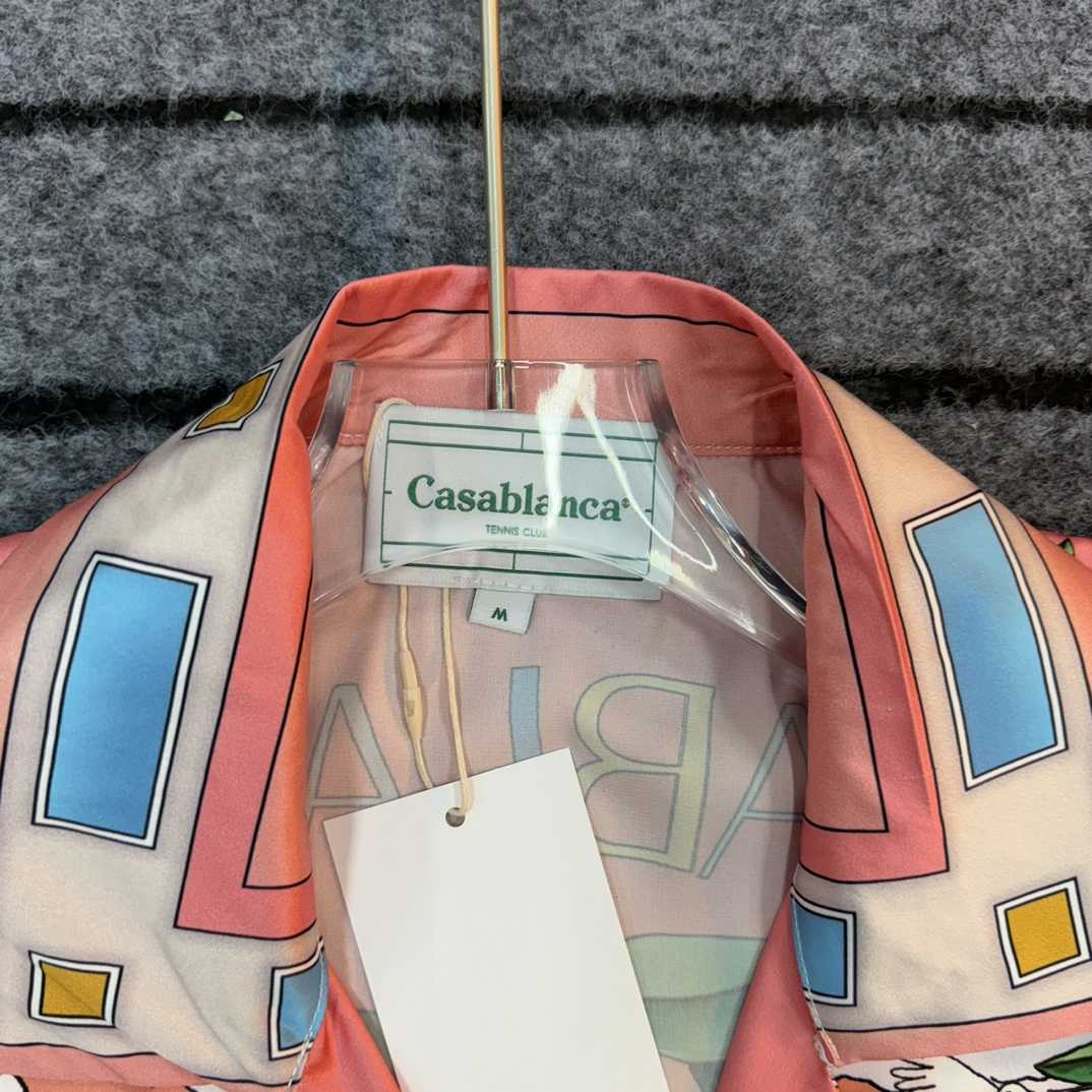 Casablanca Male Multi Silk Shirts - DopestKickz