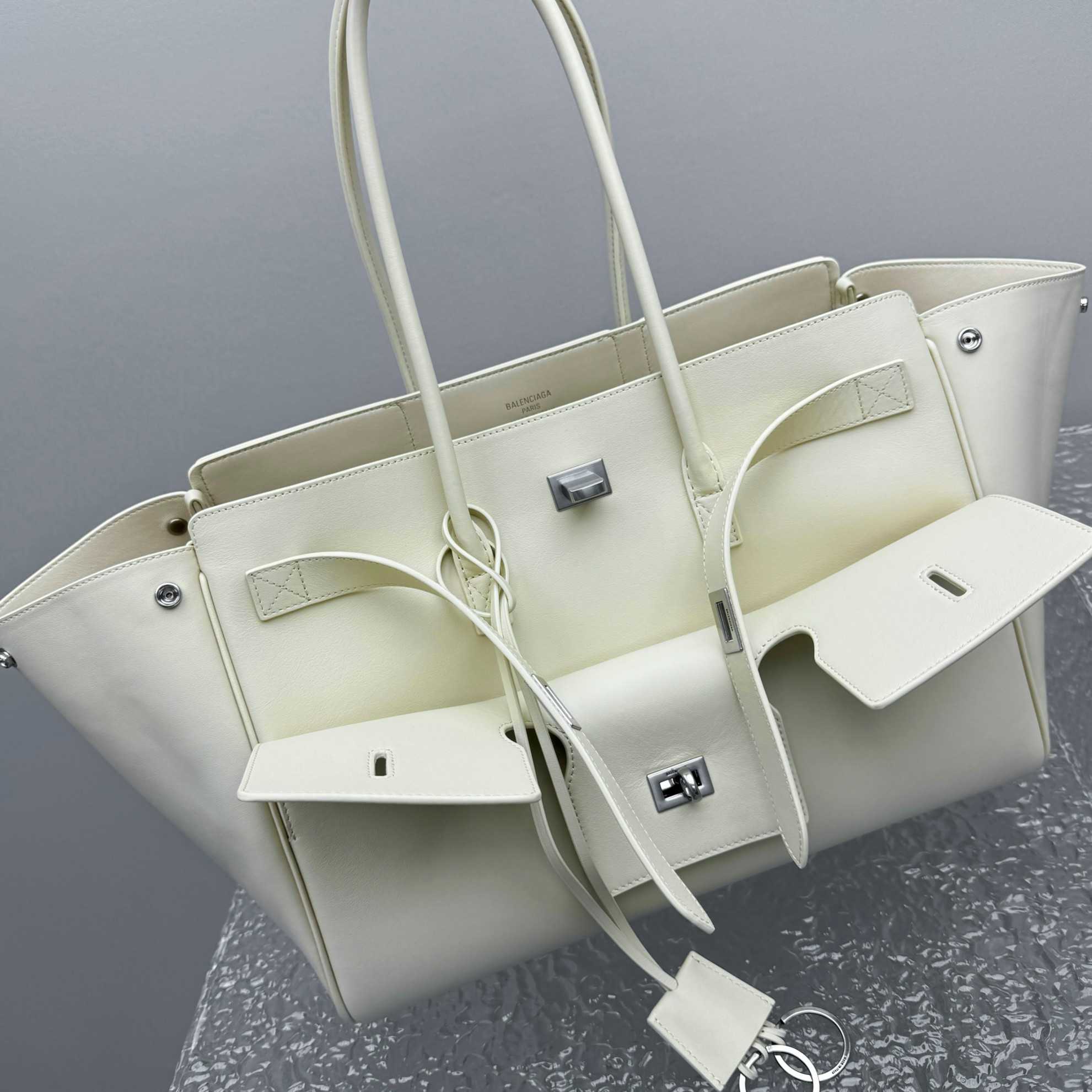 Balenciaga Bel Air Medium Carry All Bag In Soya - DopestKickz