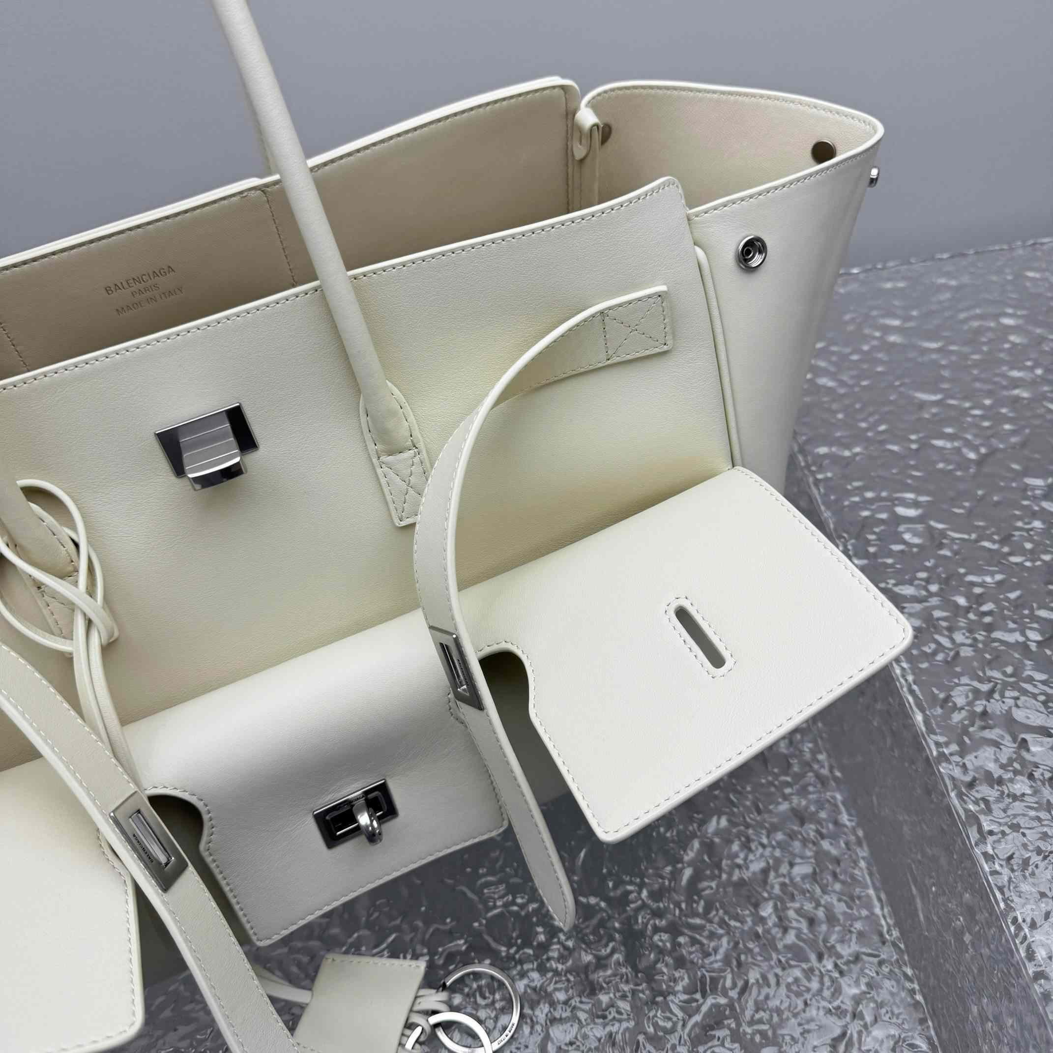 Balenciaga Bel Air Medium Carry All Bag In Soya - DopestKickz