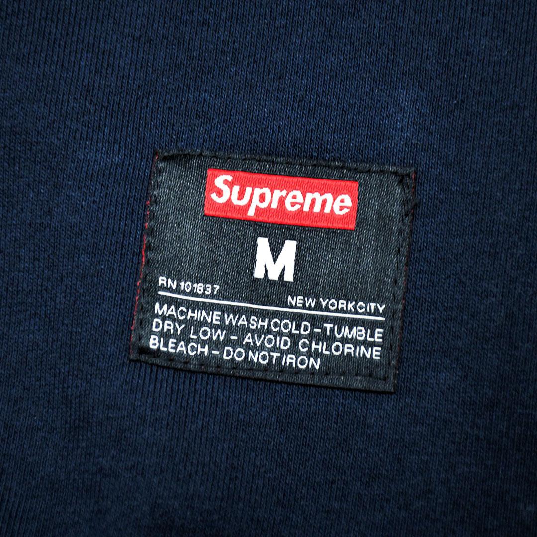 Supreme Kanji Logo Crewneck 'Navy blue' - DopestKickz