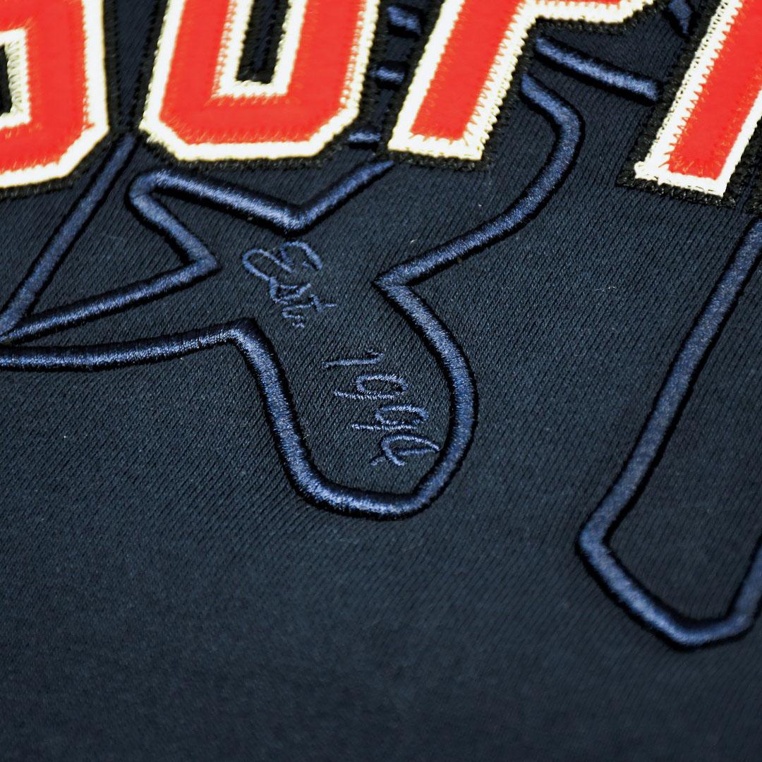 Supreme Kanji Logo Crewneck 'Navy blue' - DopestKickz