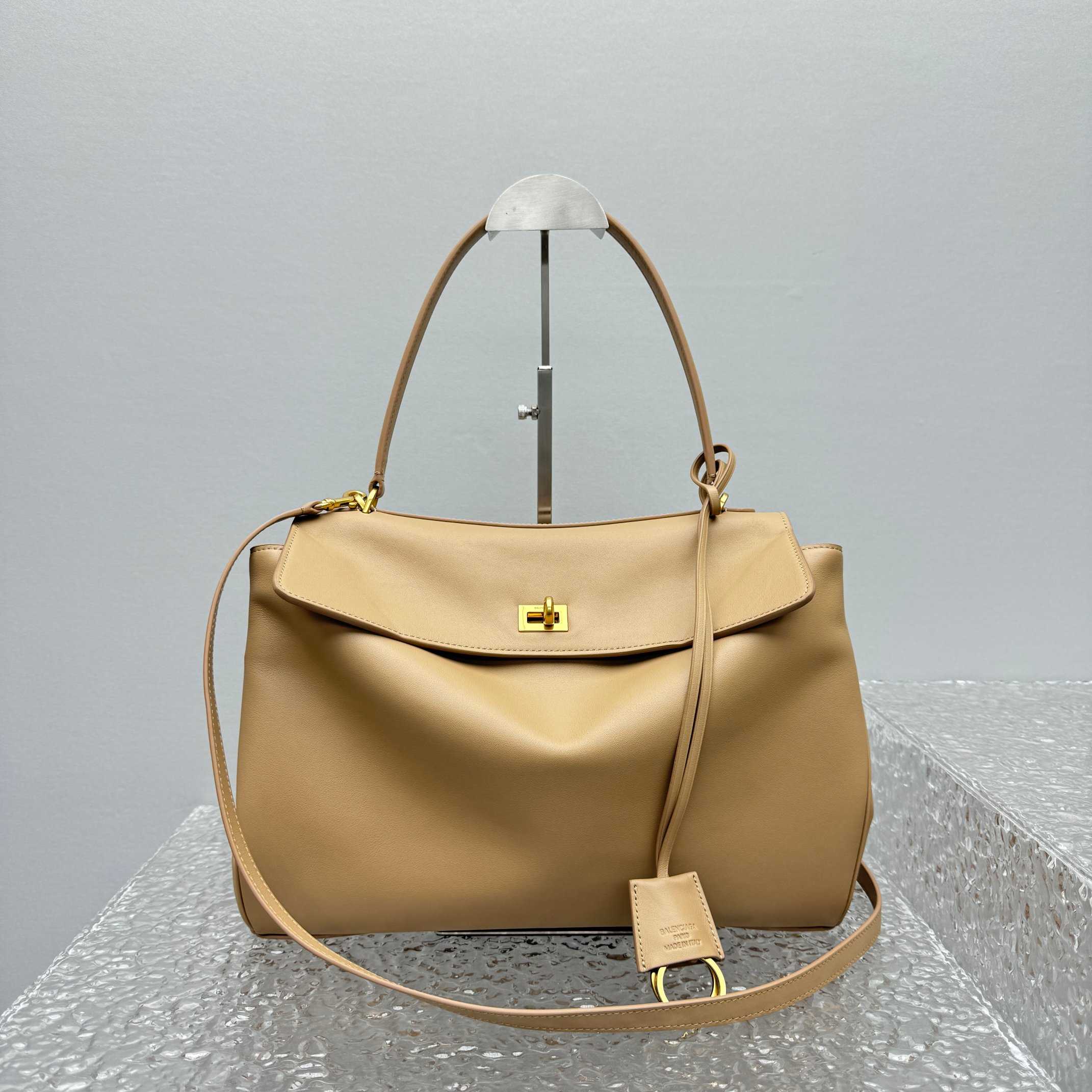Balenciaga Rodeo Medium Handbag In Latte  - DopestKickz