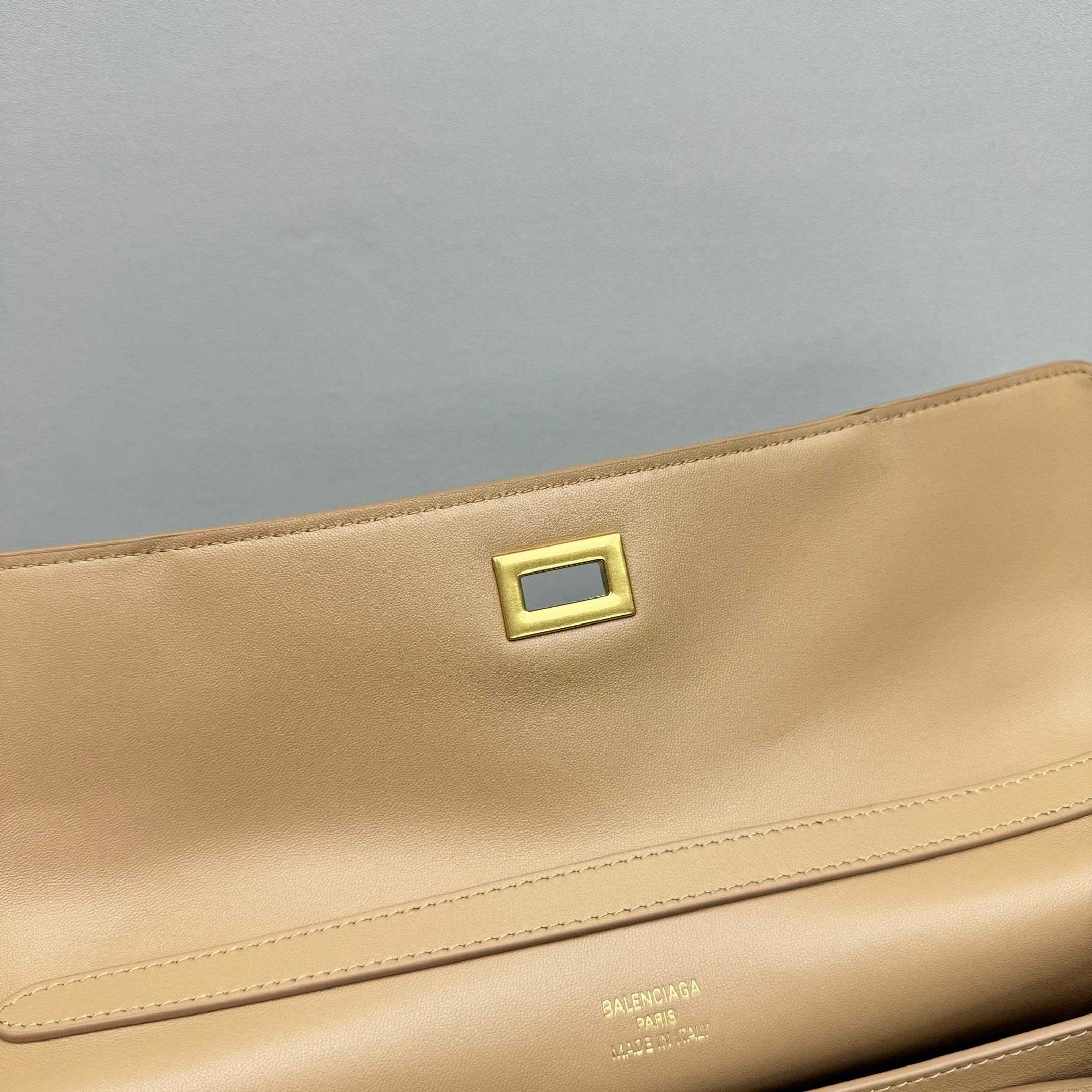 Balenciaga Rodeo Medium Handbag In Latte  - DopestKickz