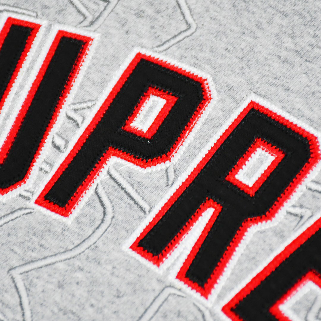 Supreme Kanji Logo Crewneck 'Grey' - DopestKickz